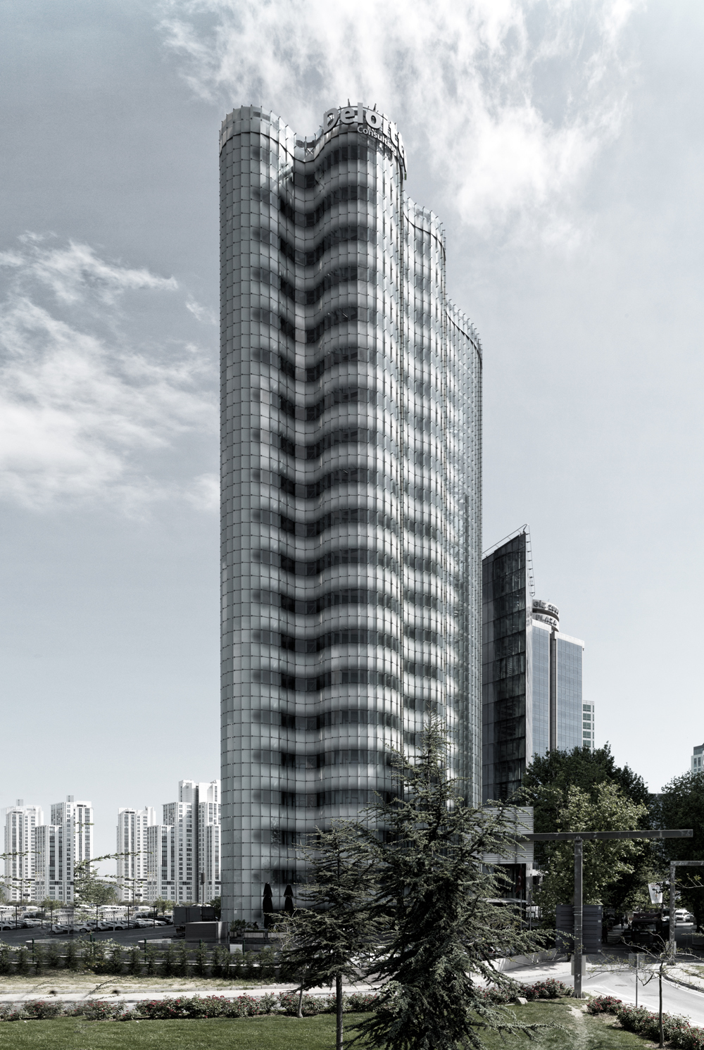 土耳其伊斯坦布尔 Maslak No·1 Office Tower 垂直花园设计-9