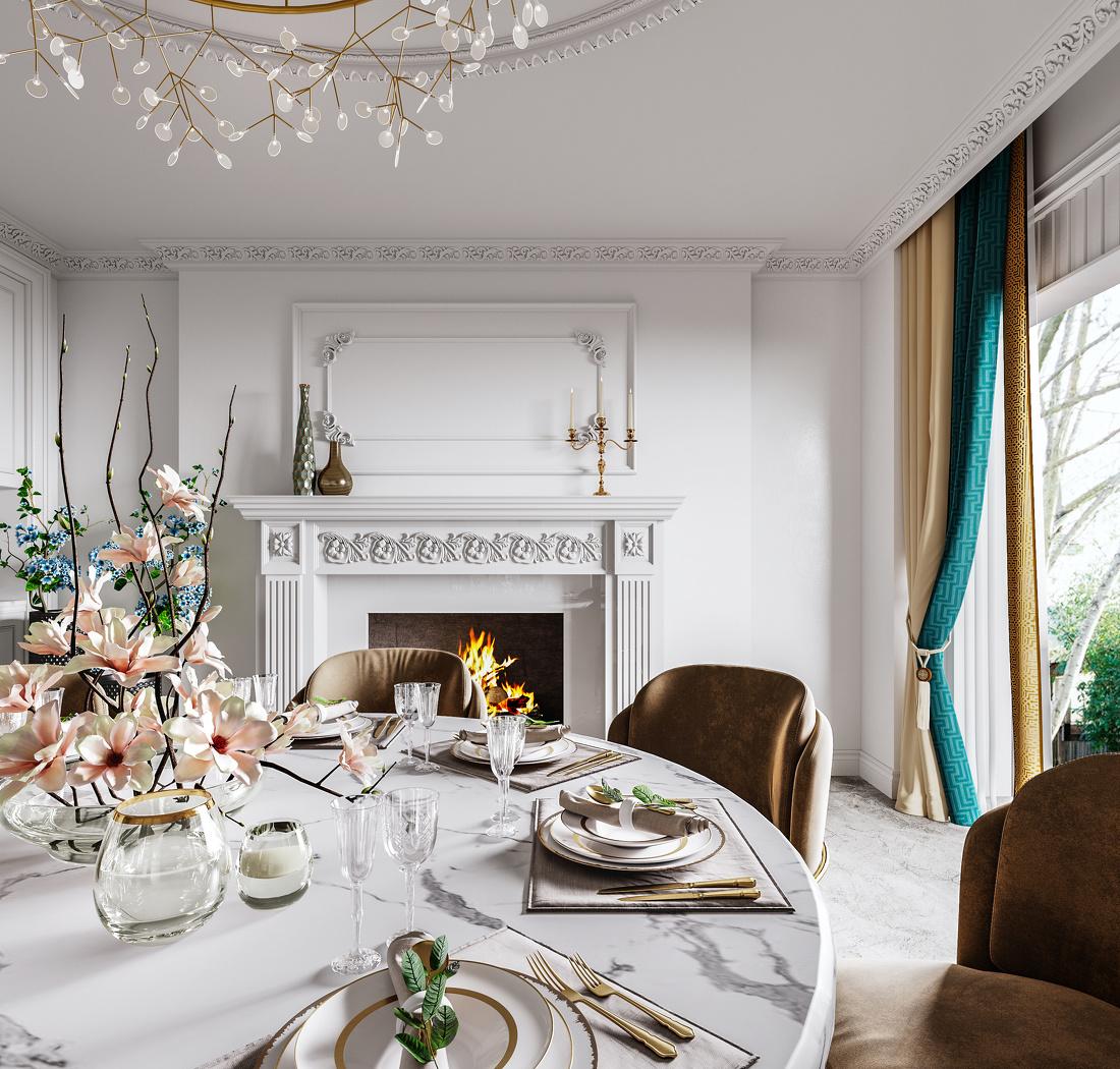 
济南法式轻奢风设计 -10