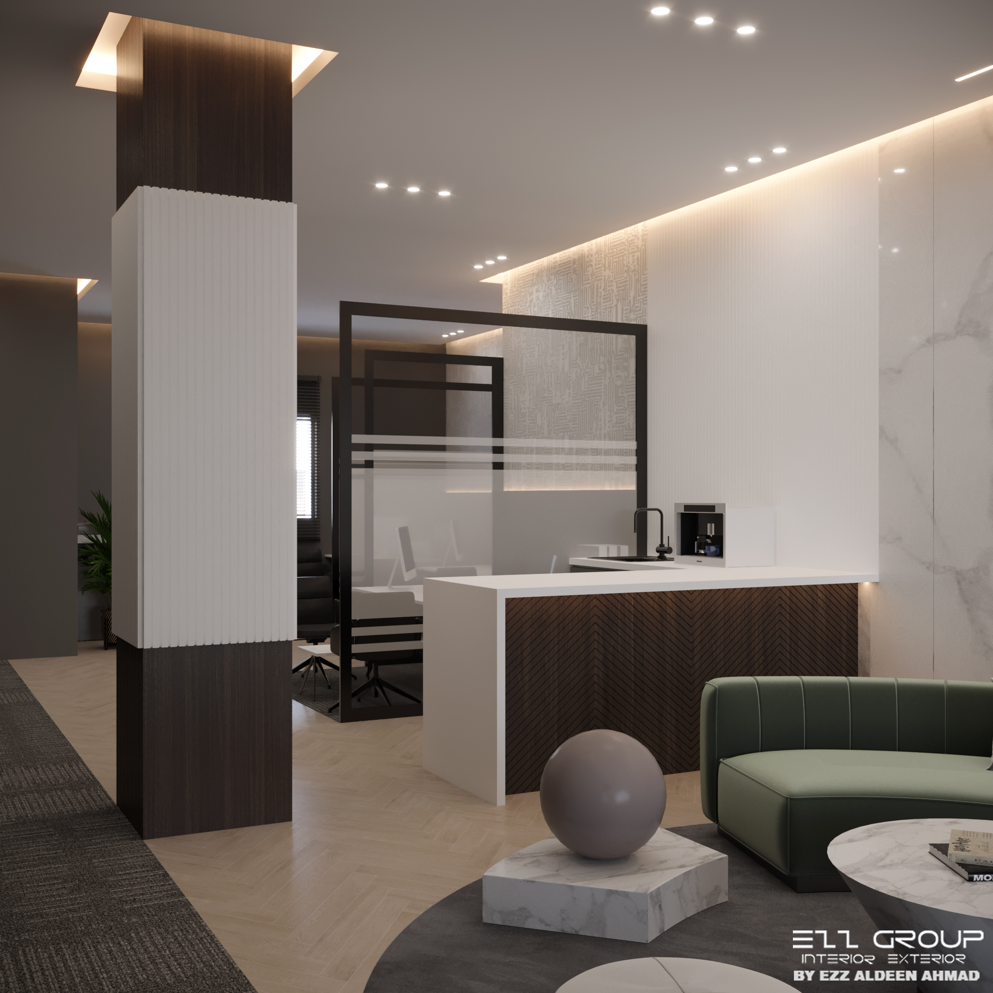 现代办公室内饰-10