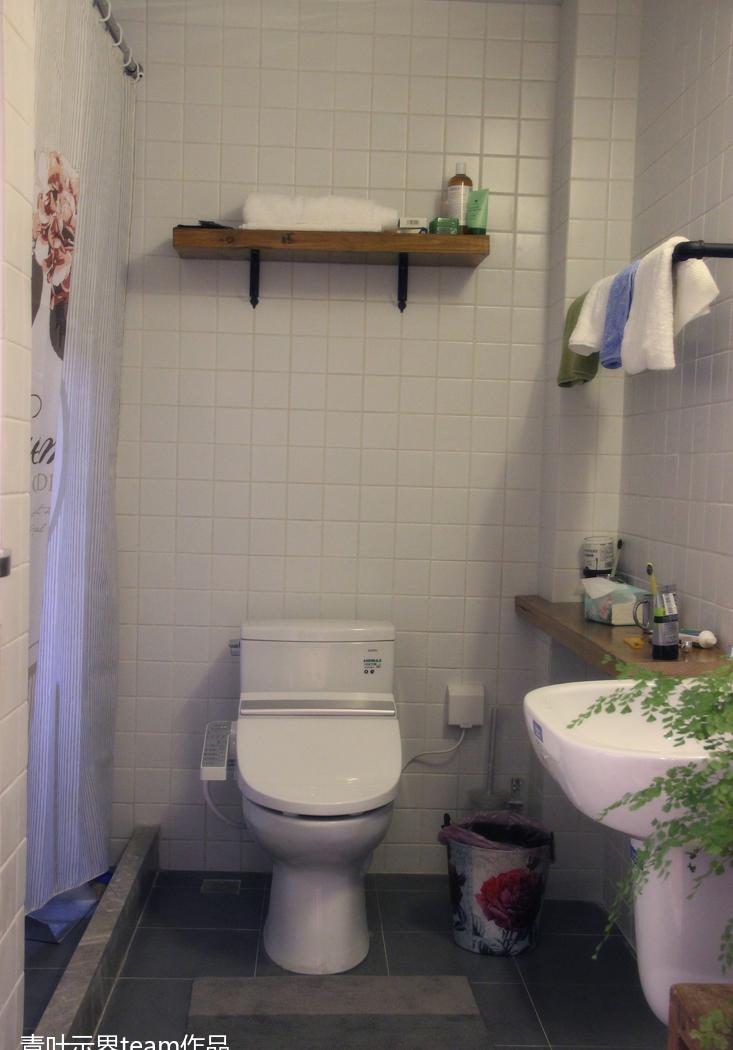 10 公分实木厚板床头柜,85 平米小户型大改造-31