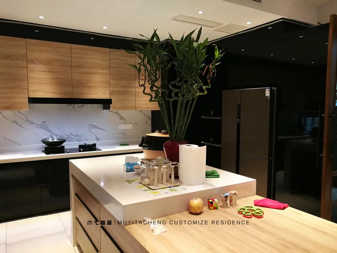 万科渝园现代简约厨房丨中国重庆丨木艺踏程-15