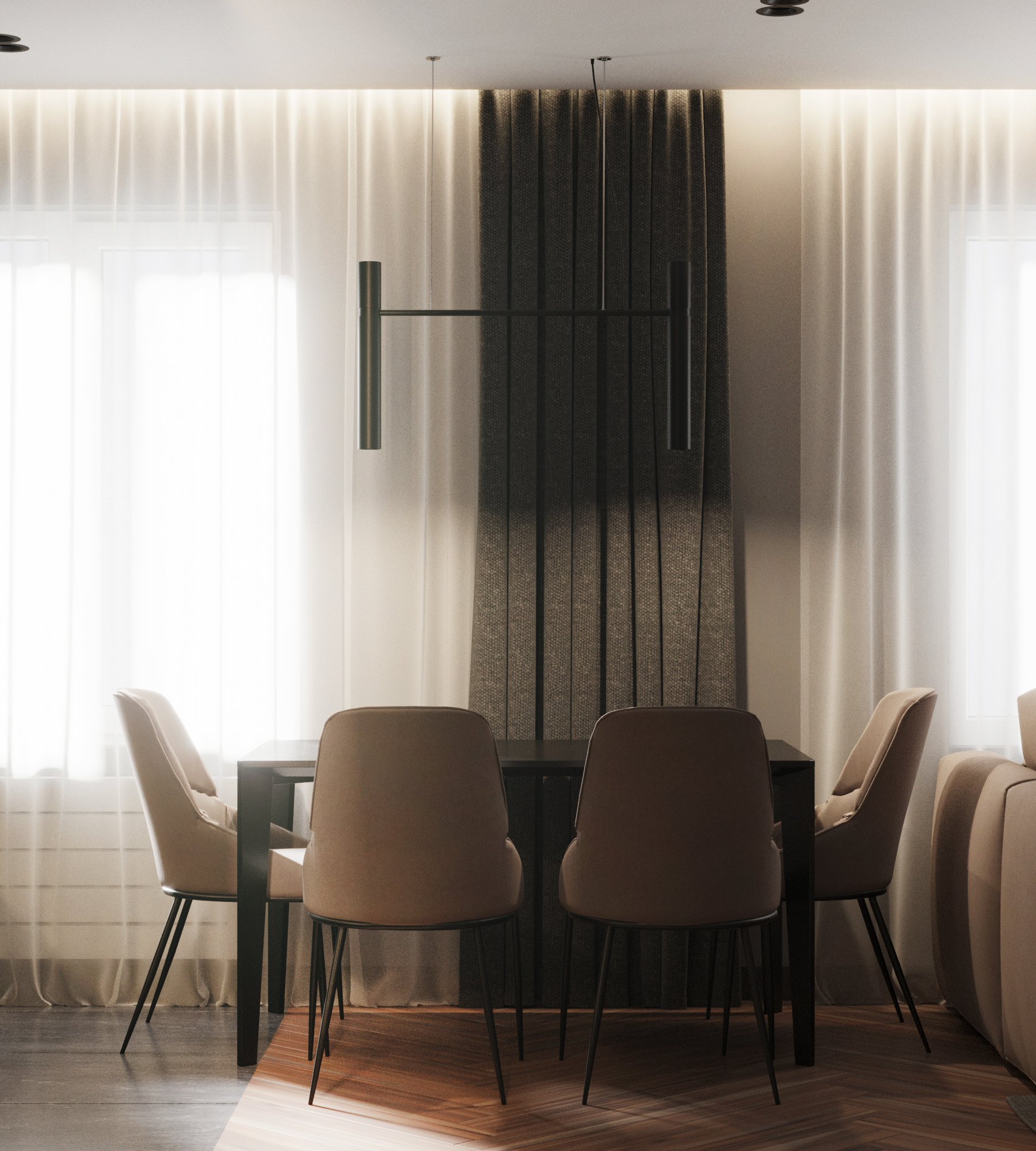 厨房客厅室内设计丨爱沙尼亚丨Vitalii Baskakov-7