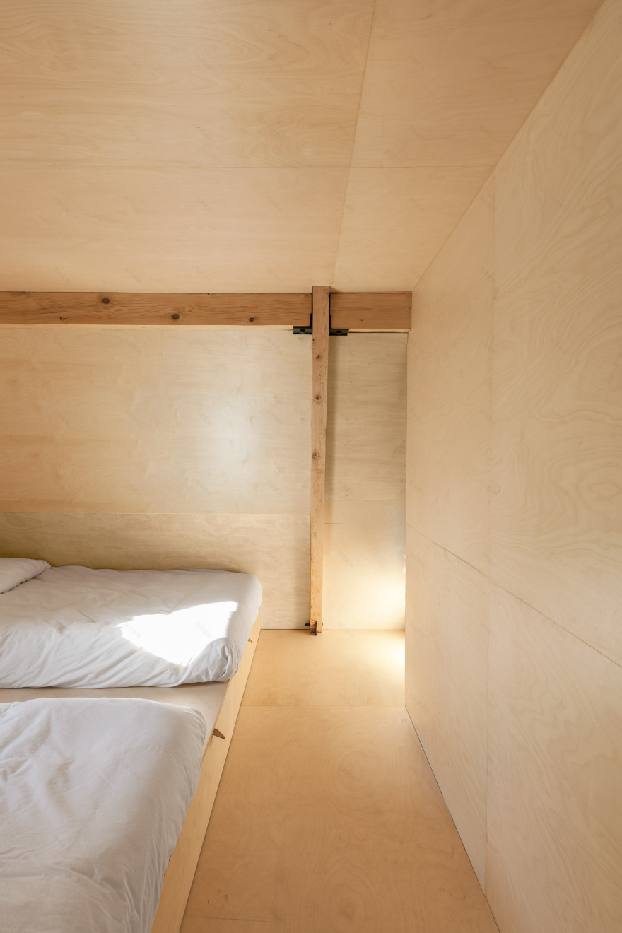 Jean Verville overhauls A-frame cottage in the Quebec forest-16