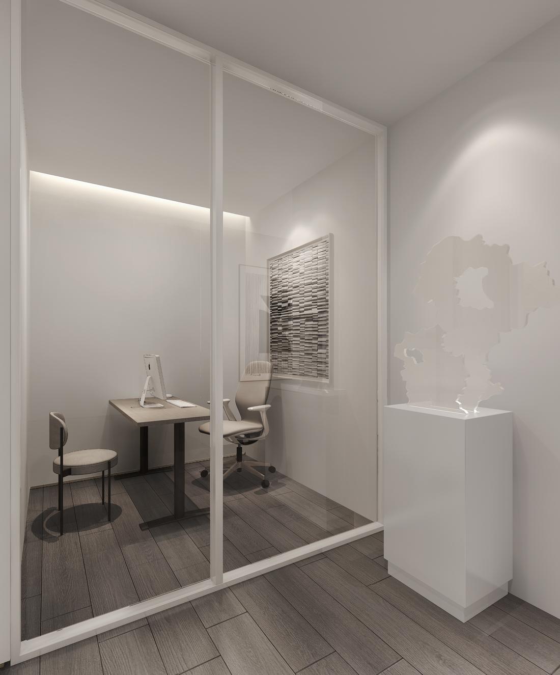 简约人文办公空间设计-27