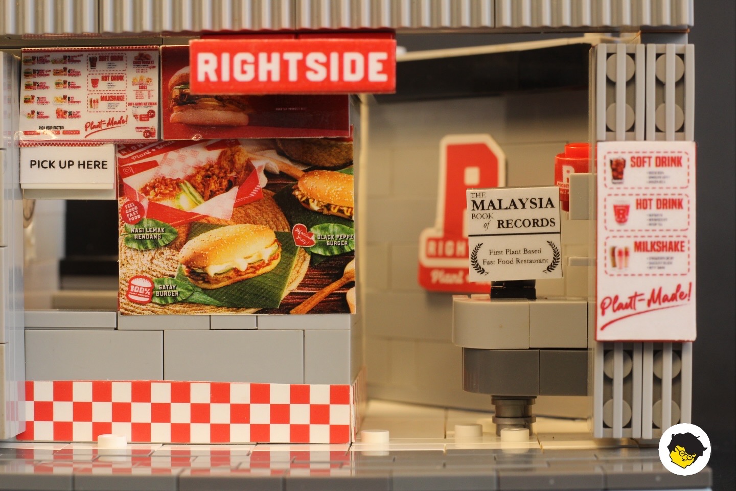RIGHT SIDE VEGAN FAST FOOD - LEGO MOC-0