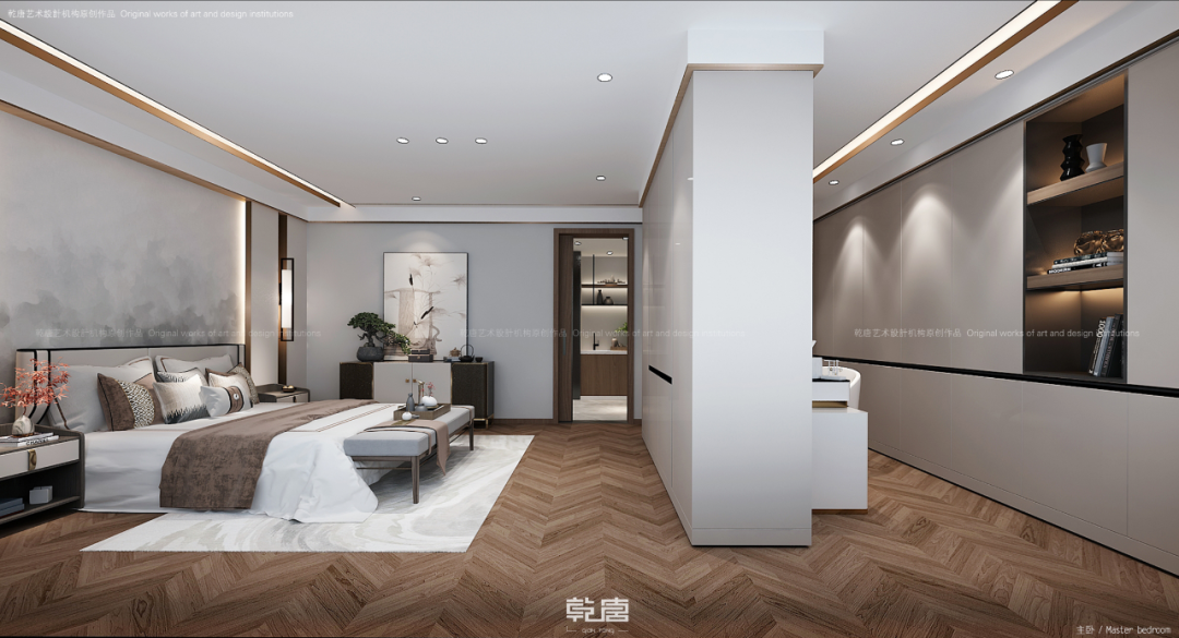 沈阳龙湖天宸原著现代新中式别墅设计丨中国沈阳丨TDD+e乾唐设计-28