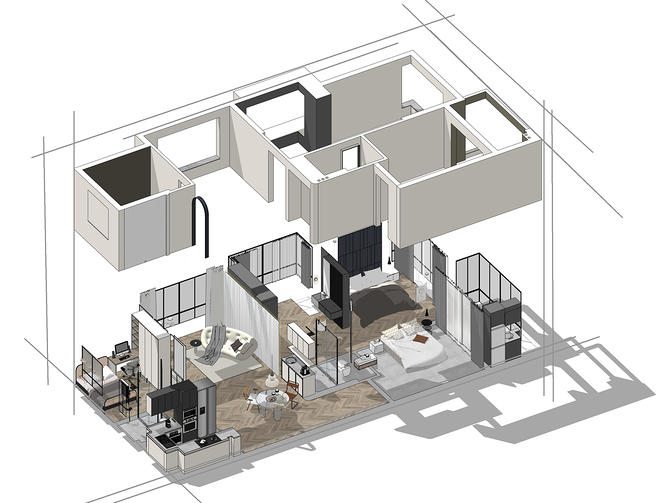 50万元三居120平米装修案例-8