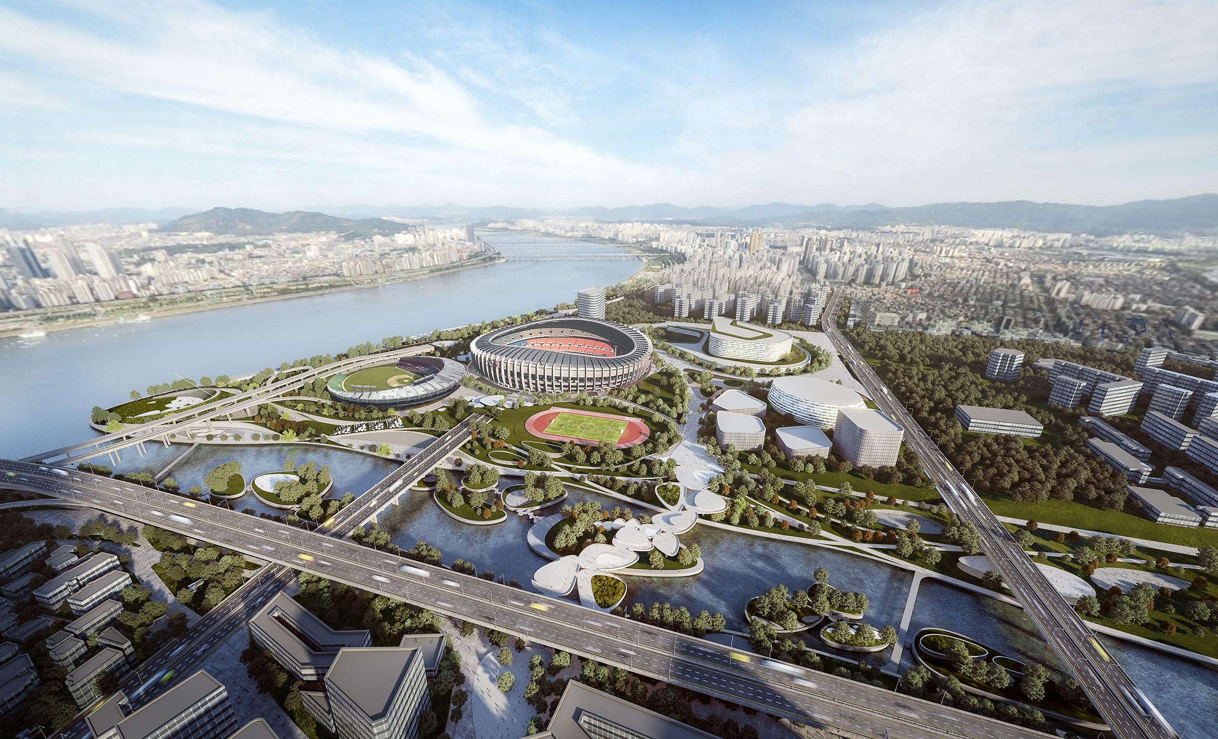 首尔踏步石滨水景观丨韩国首尔-2