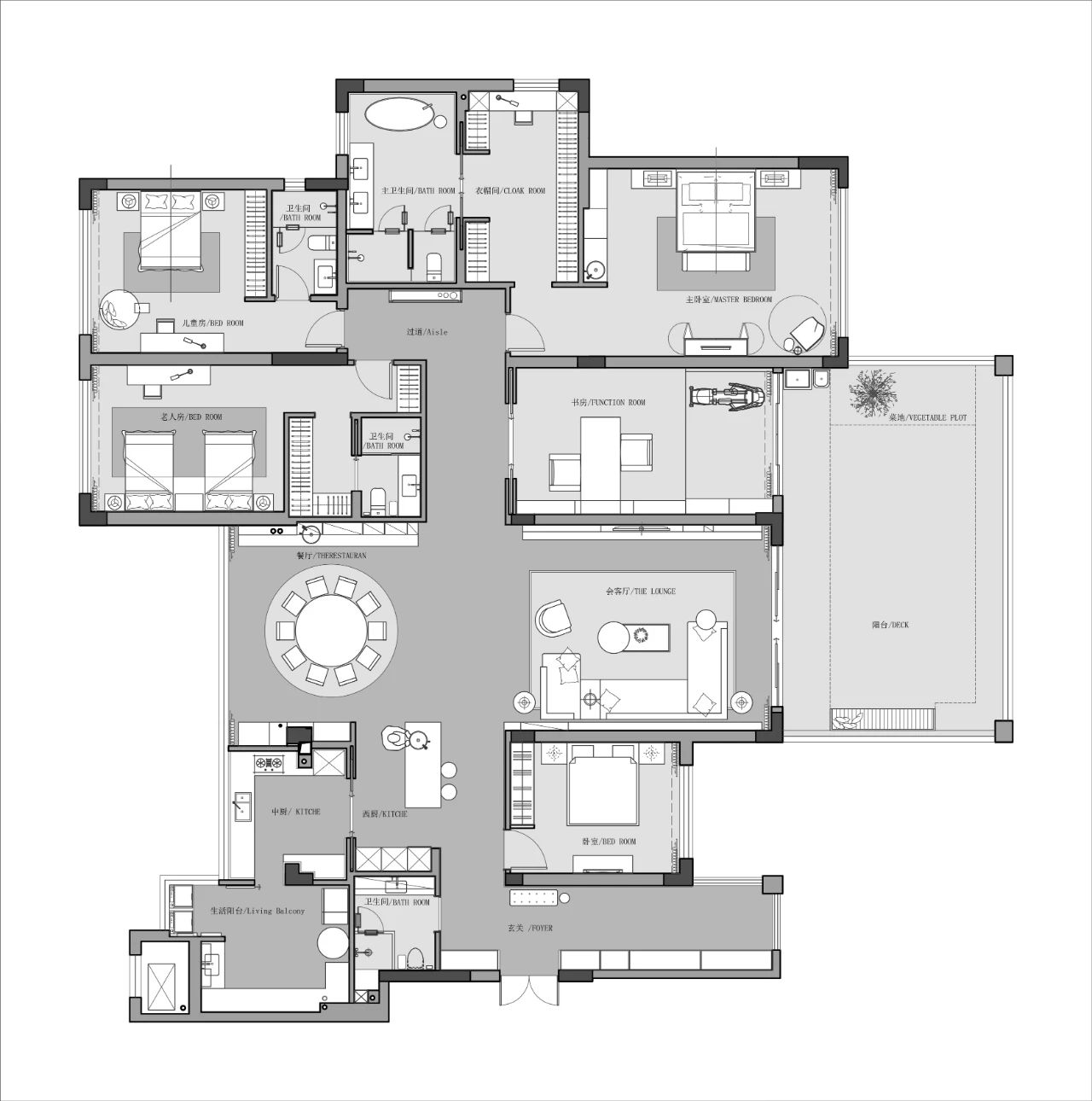 400m²全案托管大平层丨常州和尊设计-25