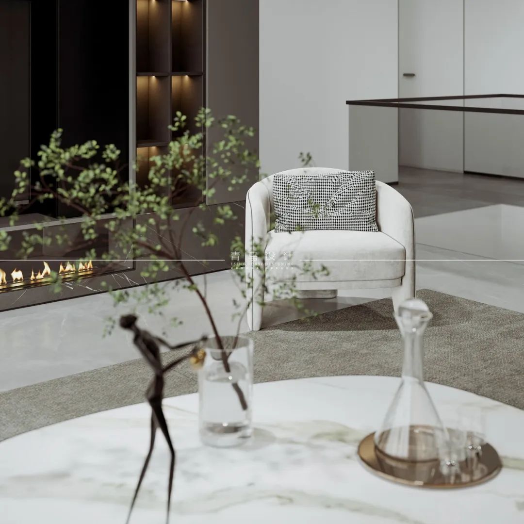 未央金茂府现代轻奢下叠别墅设计丨中国西安丨青马别墅设计-69