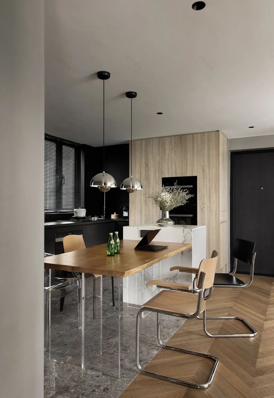 黑白灰+木色,89㎡书香一室户|涵瑜设计-18