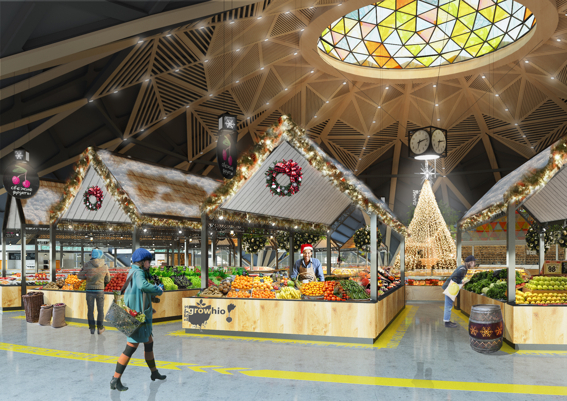 莫斯科丹尼尔 ovsky 市场重建概念设计-19