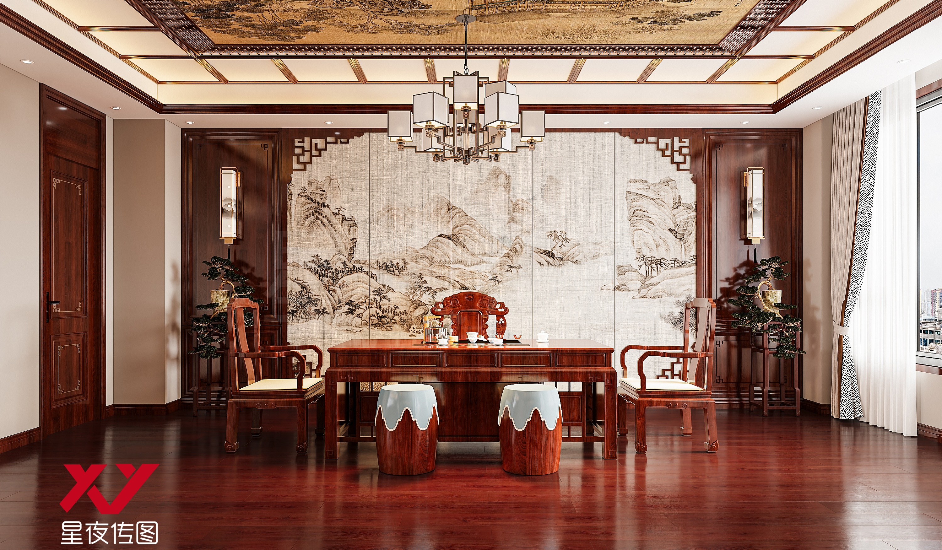 新中式走廊设计-3