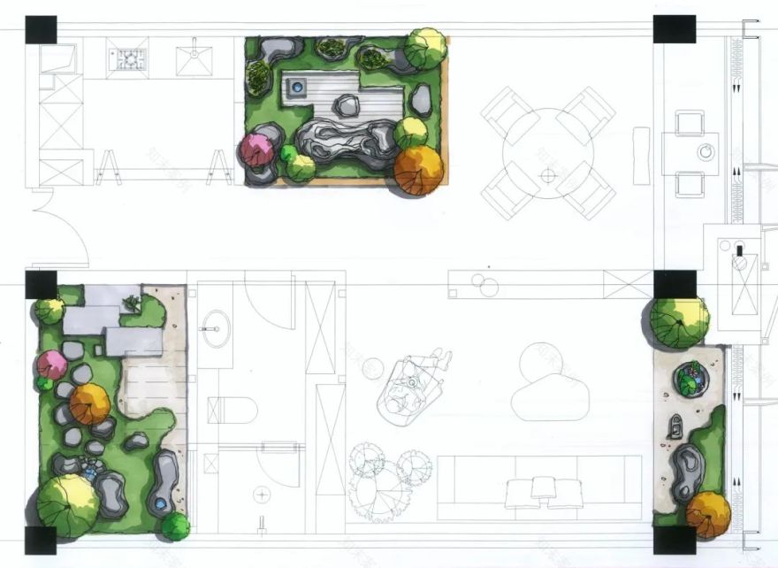 镜像西湖 · 室内庭院设计丨中国杭州丨草月流景观-1