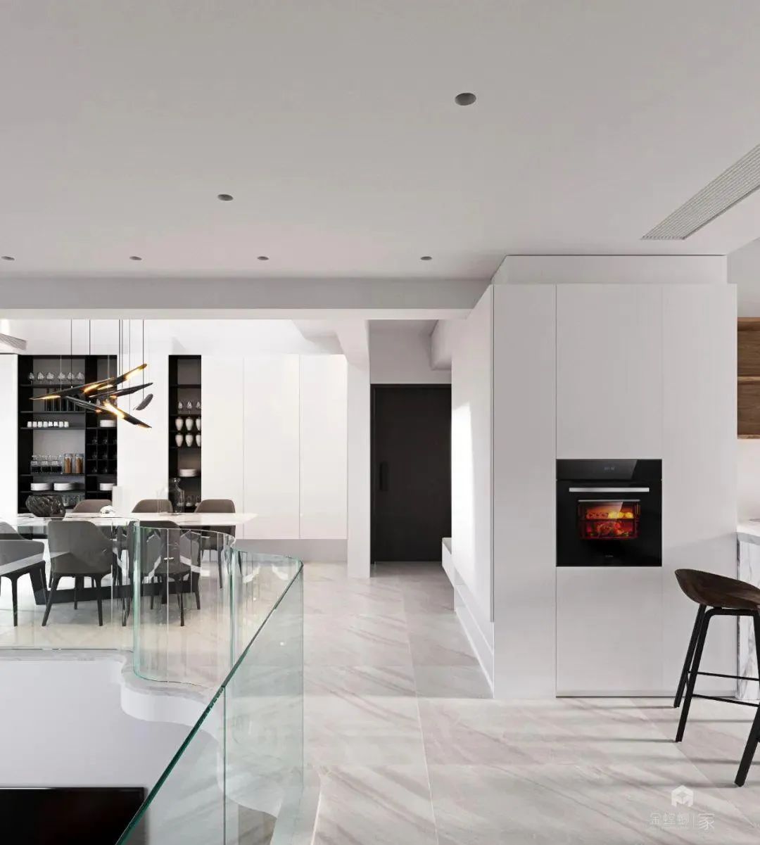 纯白空间的现代风尚 · 鼎太风华 300㎡装修案例丨金螳螂家深圳店-32