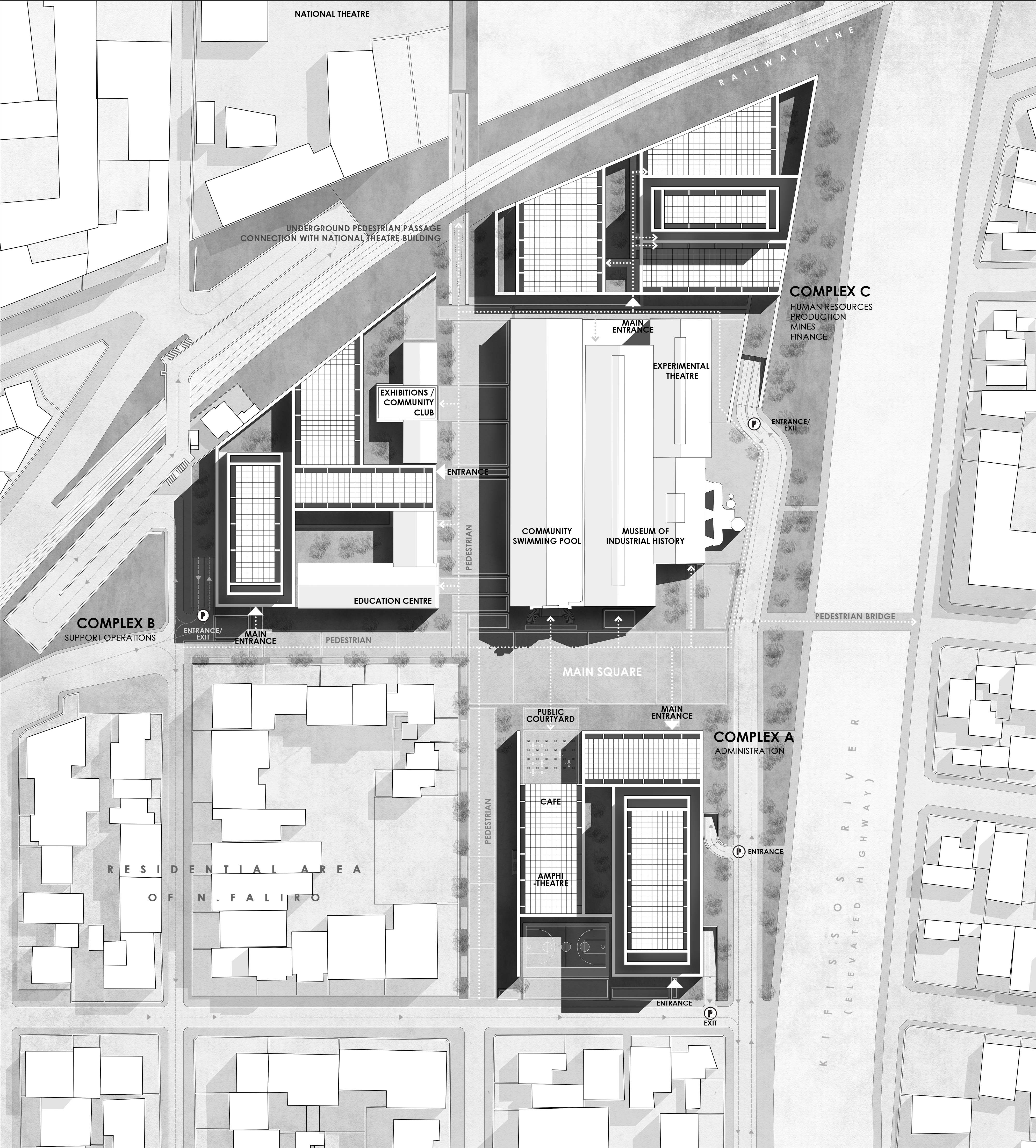 N. Faliro 社区项目 Symbiosis - 建筑与生态的共生结合-46