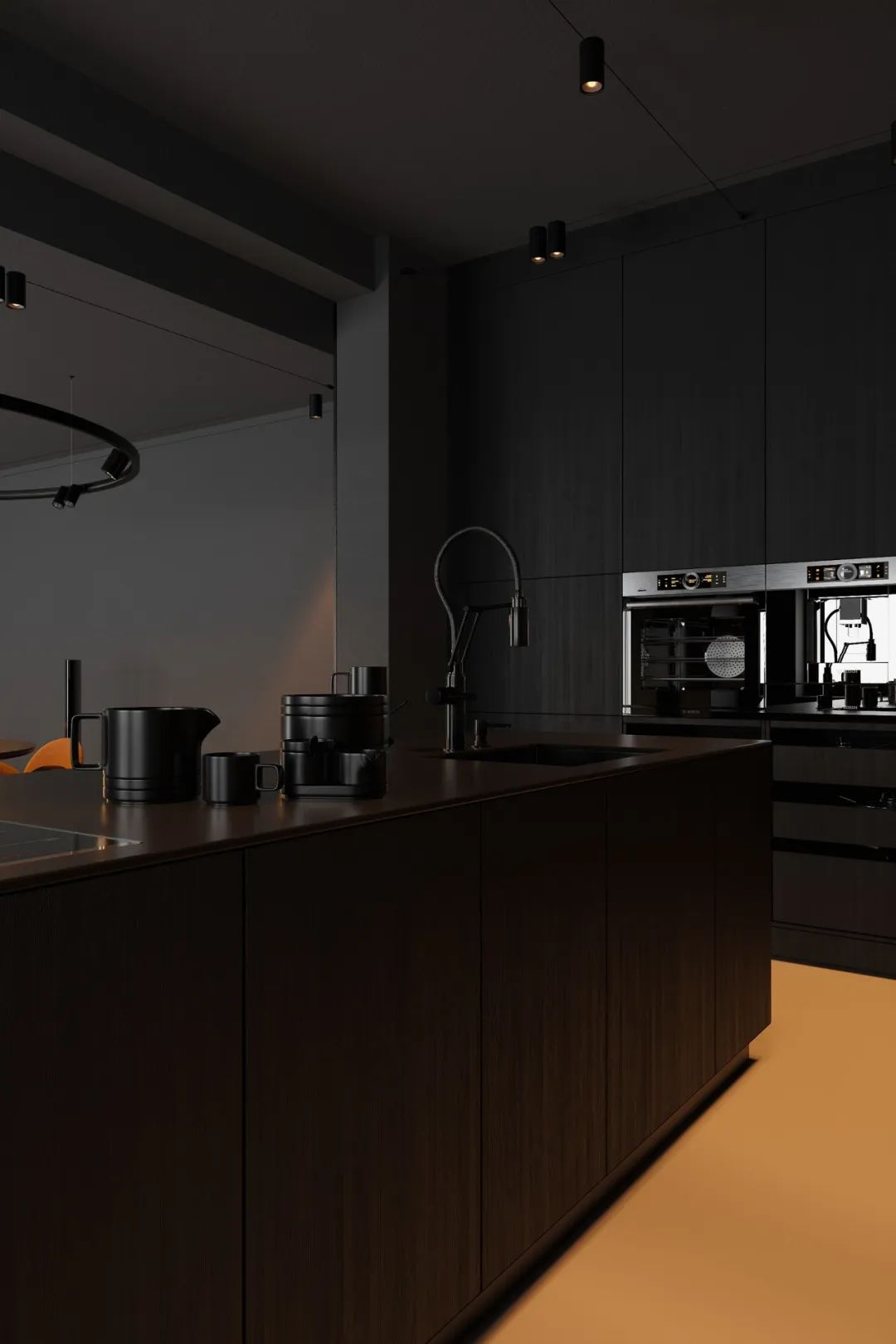 高级黑,极简空间的艺术魅力丨Igor Sirotov-16