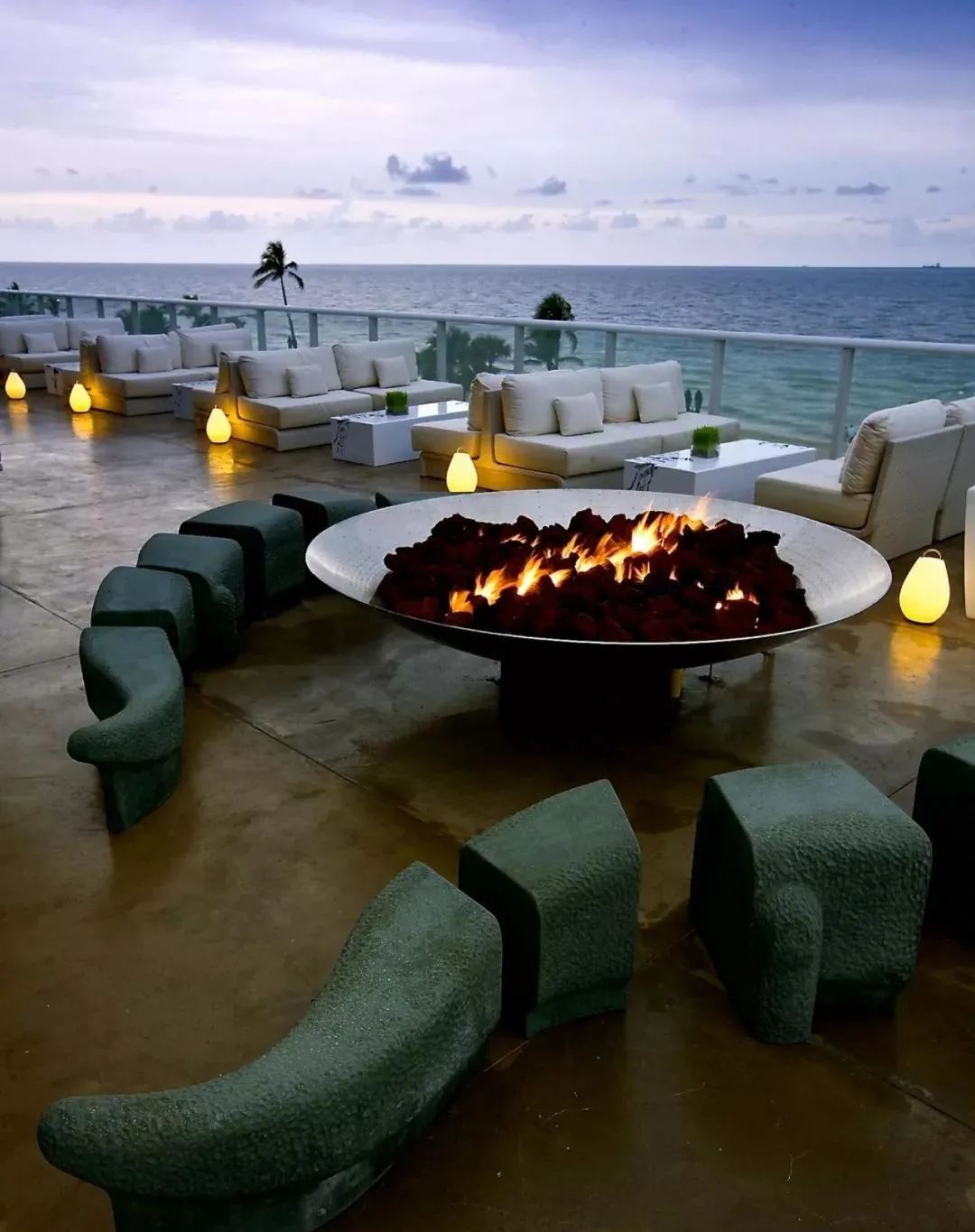 冬日里的温暖庭院壁炉设计-69