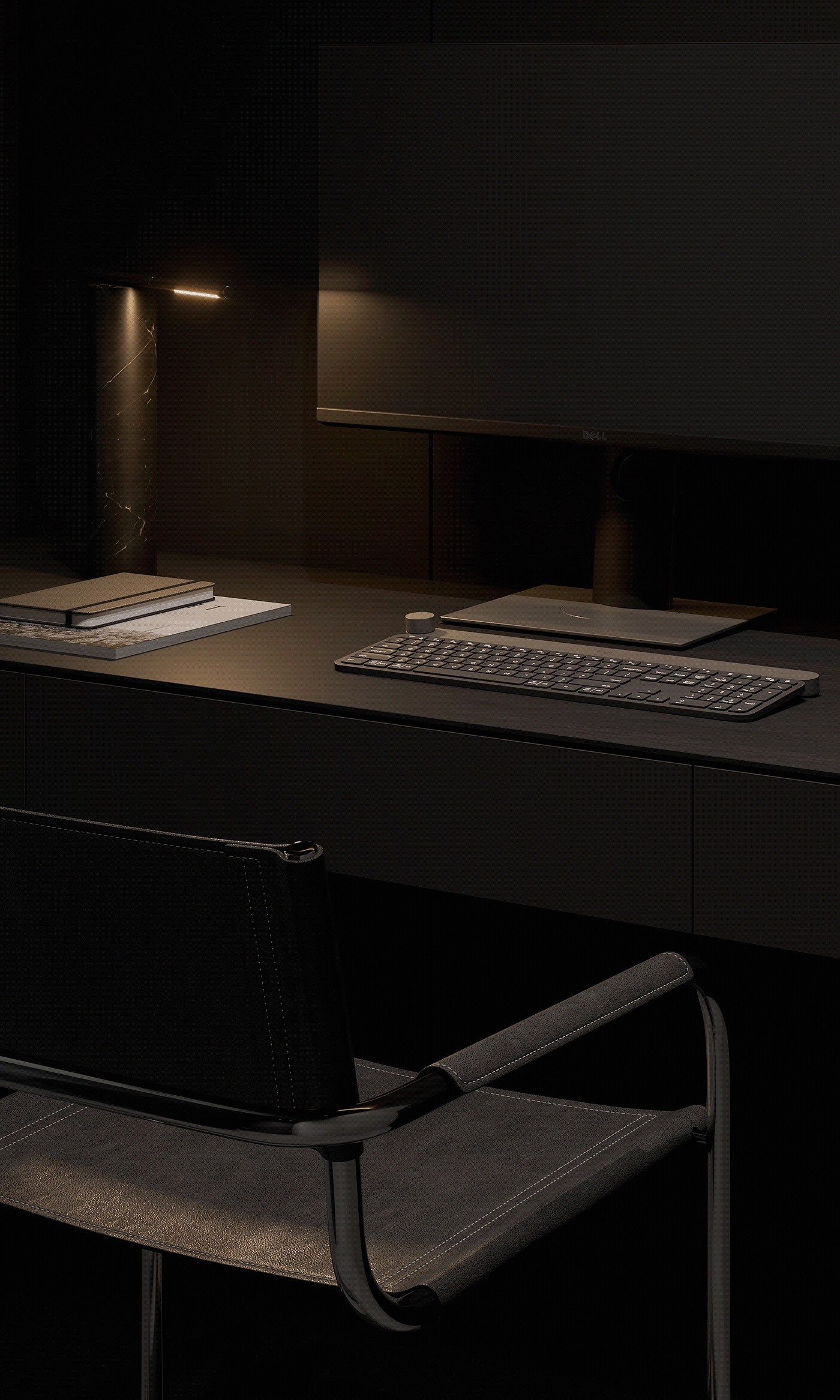 高级黑色系公寓设计 简而不单的魅力！-25