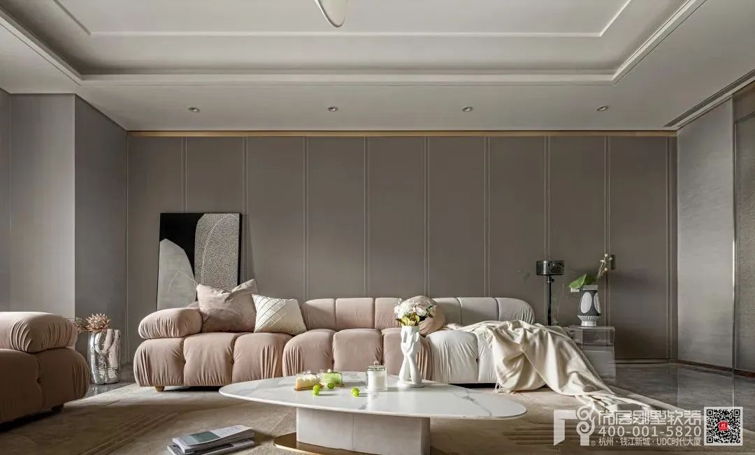 藕粉色温柔空间丨中国杭州丨杭州尚层装饰-12