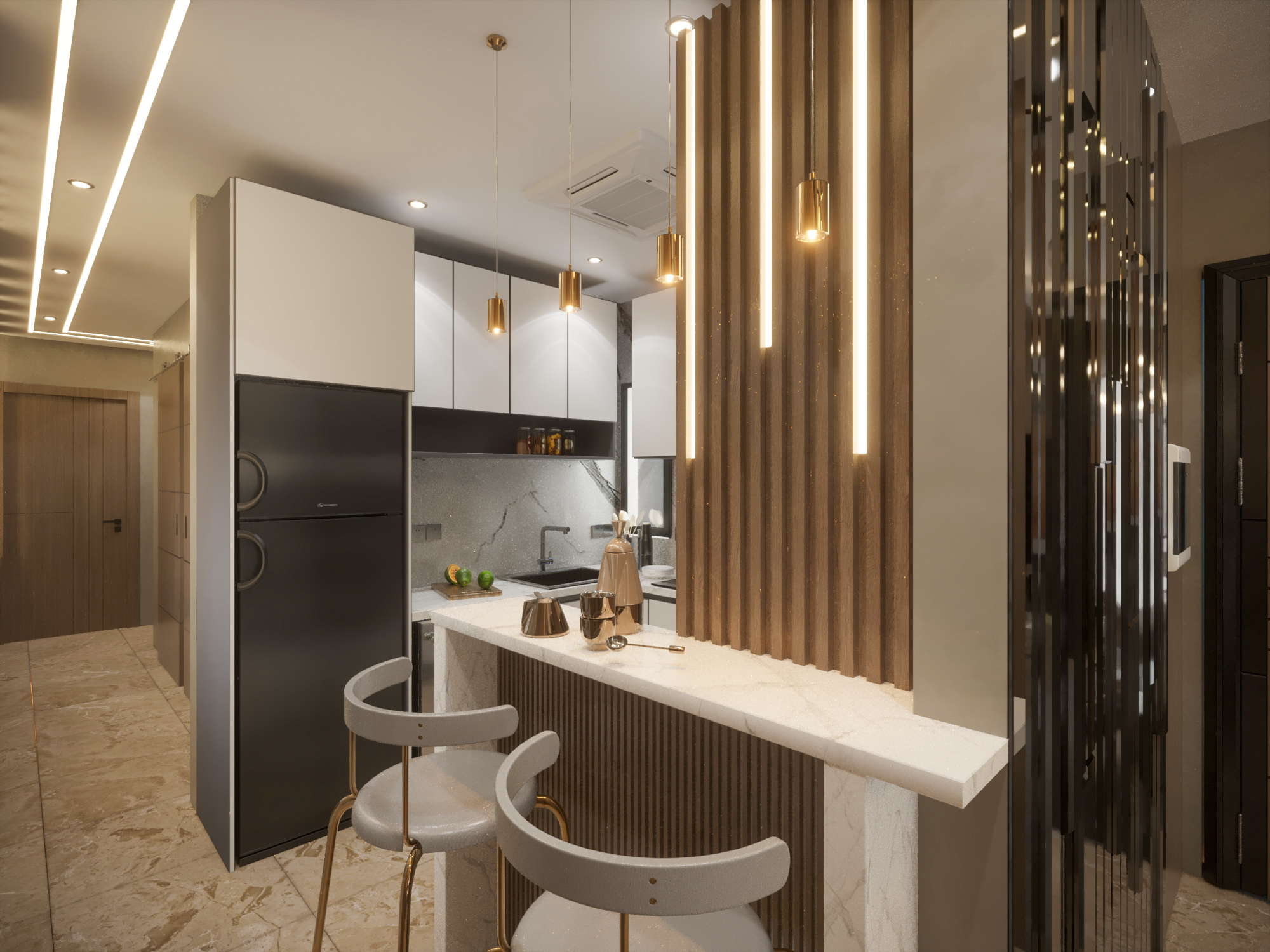 Apartment House 80 Meter Interior Modern Design-0