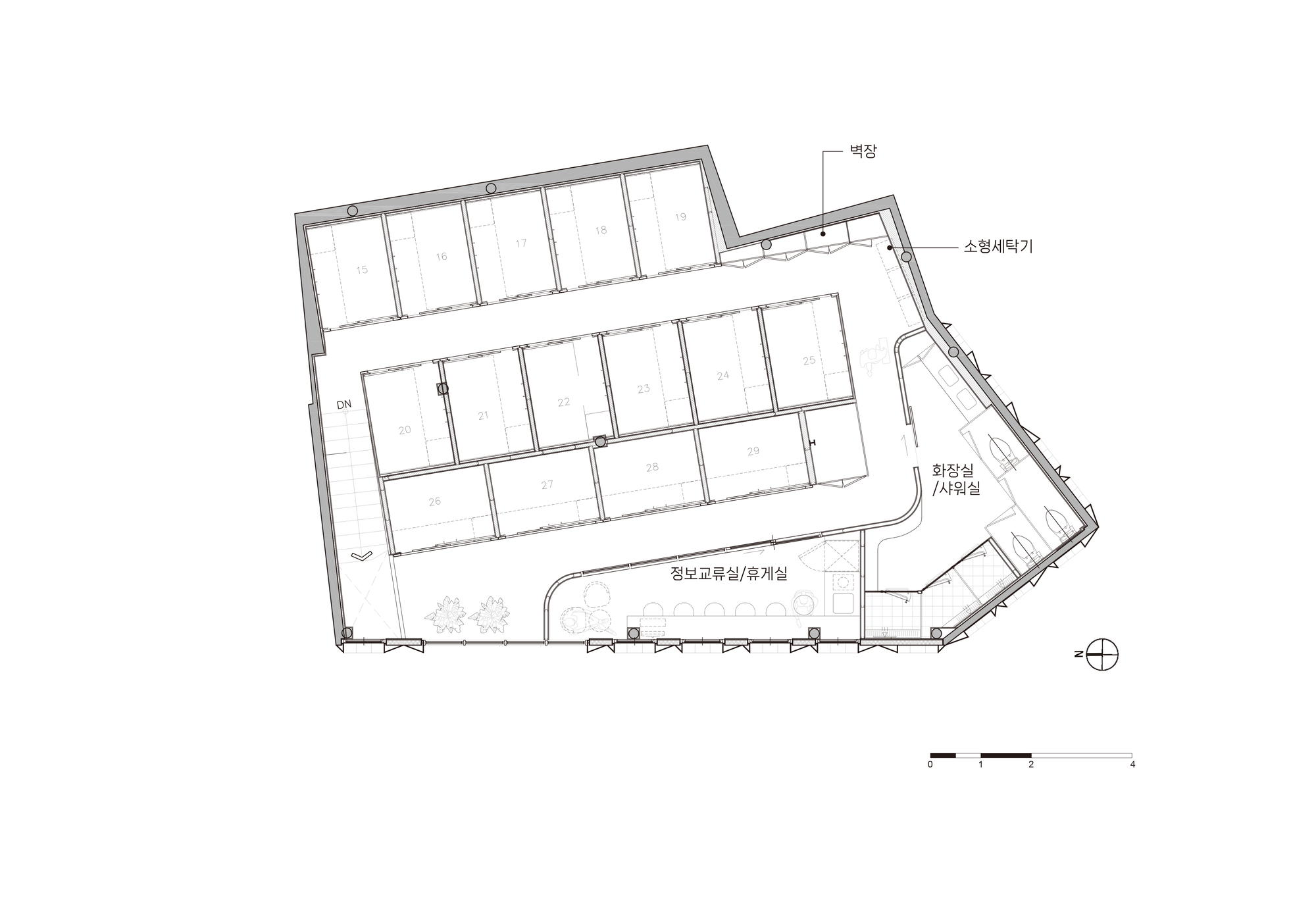 明洞站酒店丨韩国首尔丨Yong Ju Lee Architecture-40