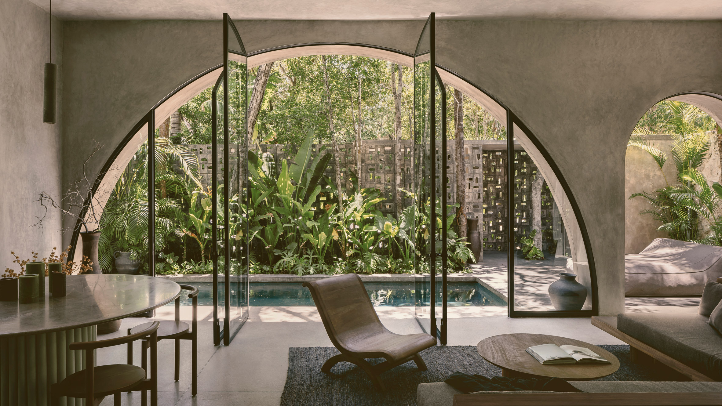 墨西哥 Villa Petricor 度假别墅 | 与自然共生的混凝土诗意空间-0