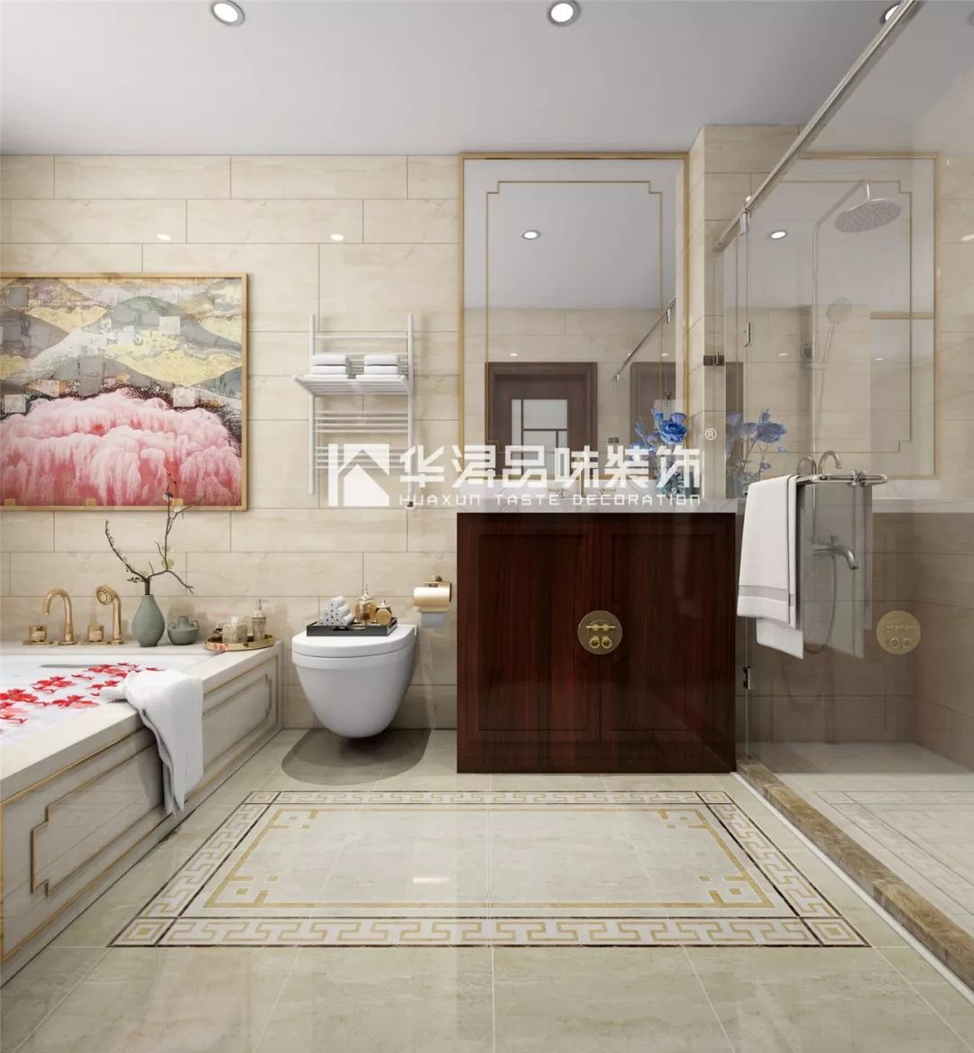 华浔·设计 | 泰州·华泽天下 300㎡新中式，山水意境，移步一景-70