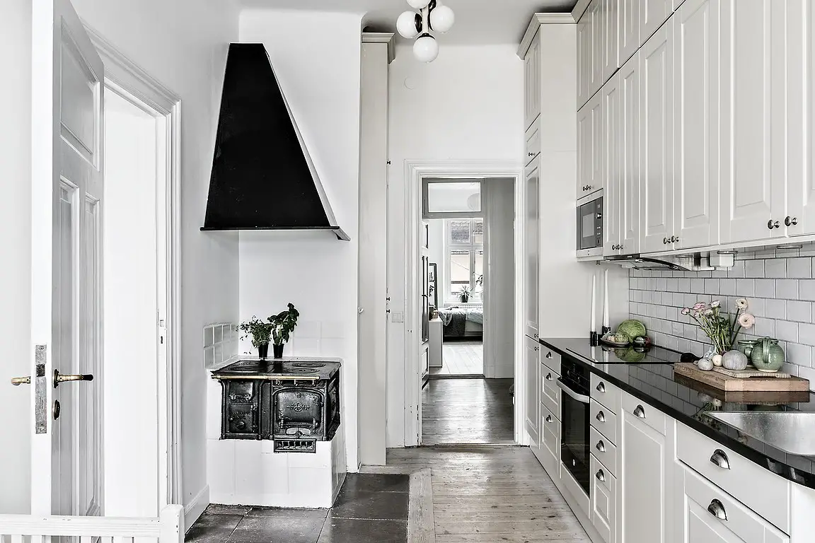 色彩墙的魔法，99 平米瑞典公寓新生-10