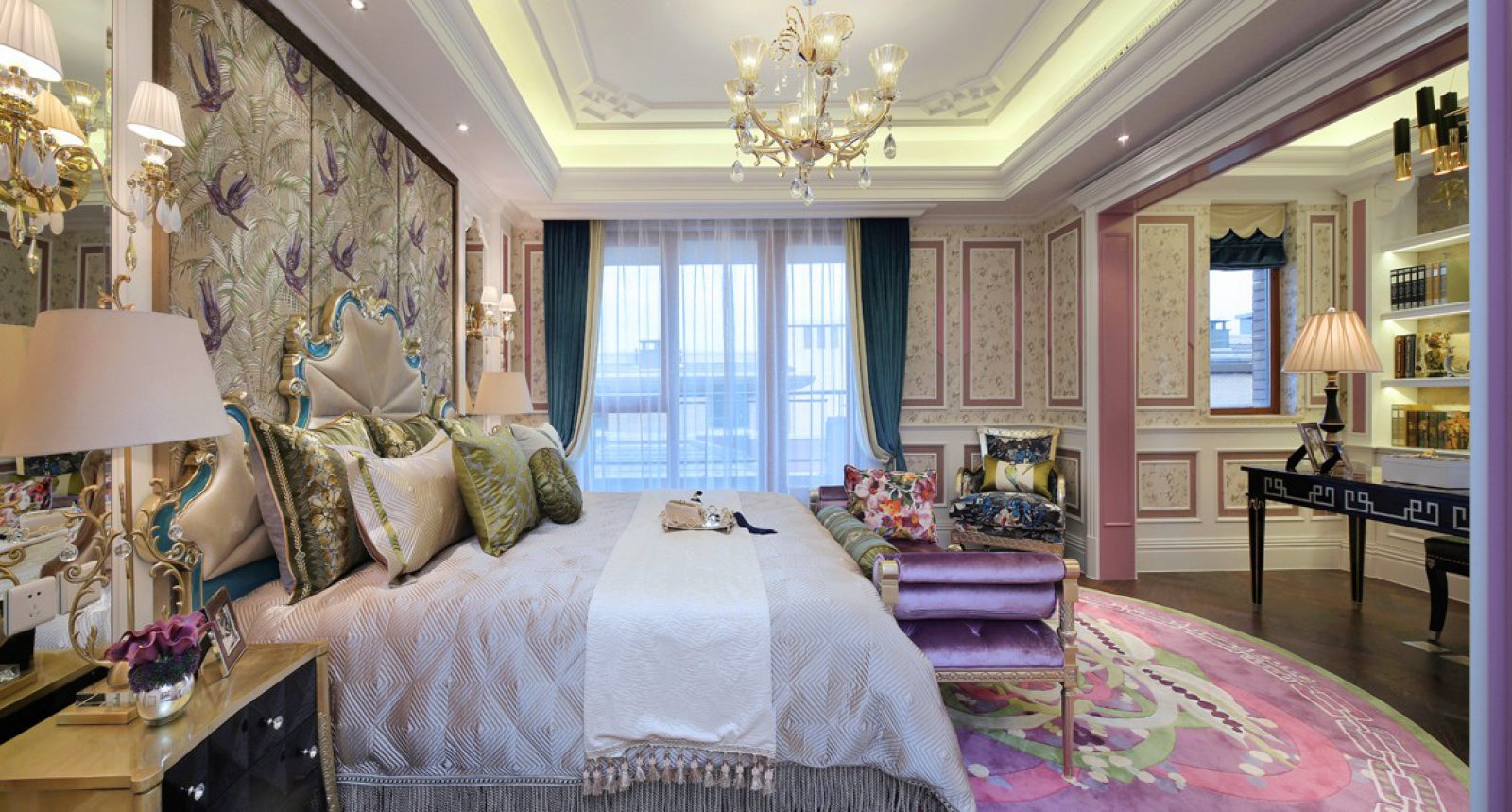 女性主题别墅样板间-17