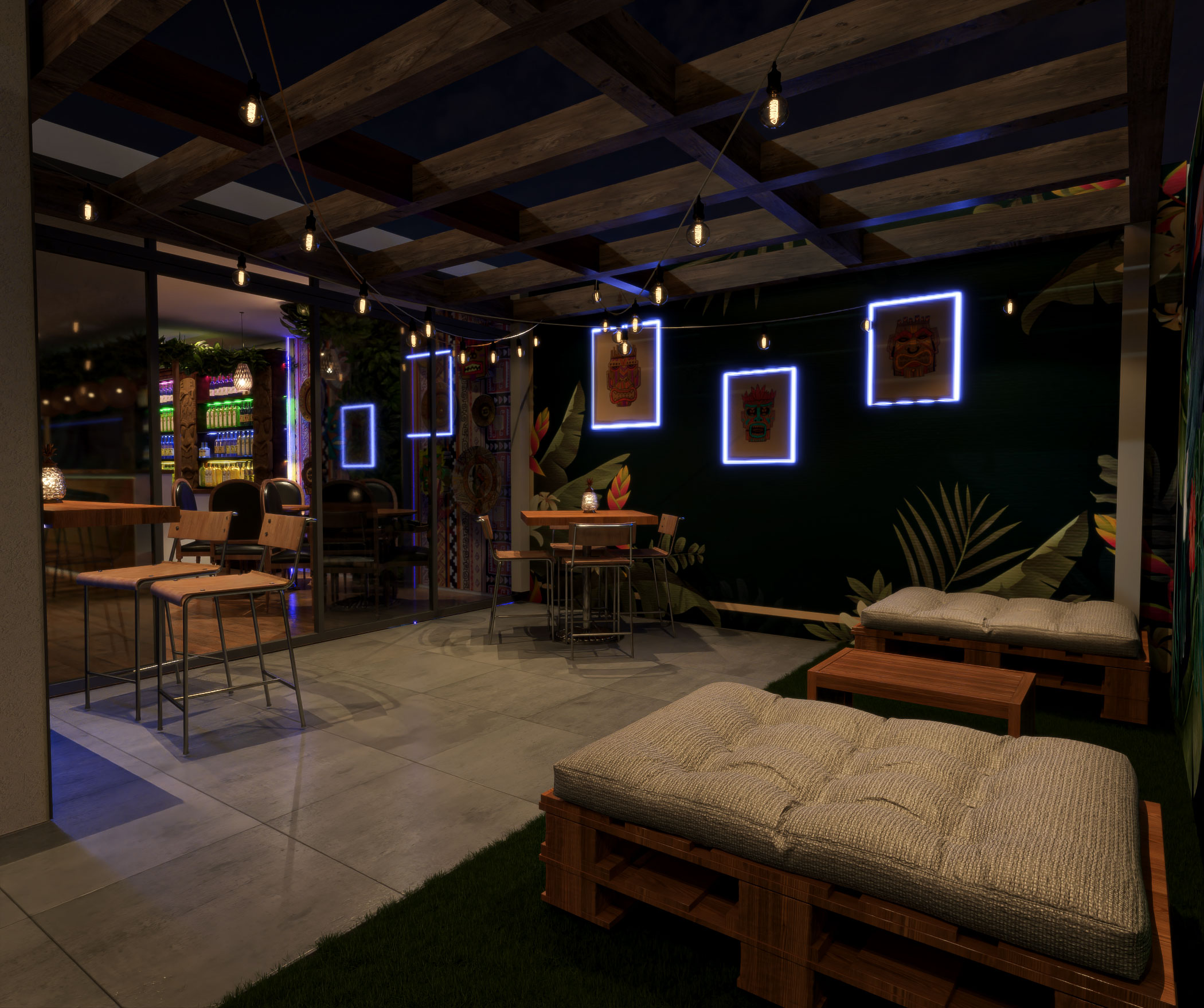 Diseño 3d- Restobar en los olivos - Lima-7