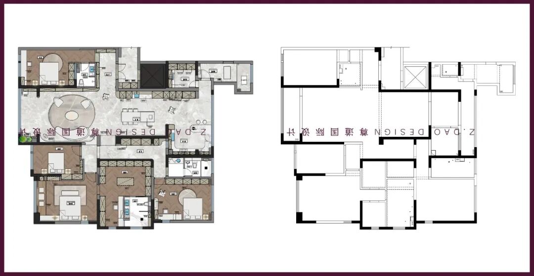 造影(华润·凯旋门320㎡大平层项目)丨尊道国际设计-66