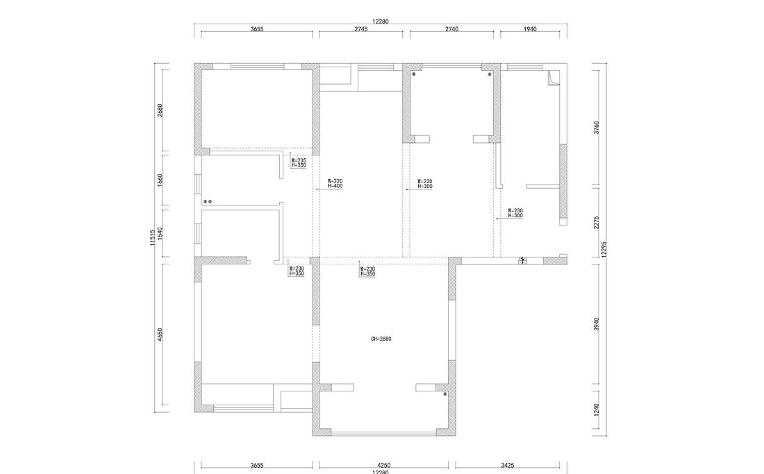 135㎡现代风高级灰++ 蓝舒适气质宅-0