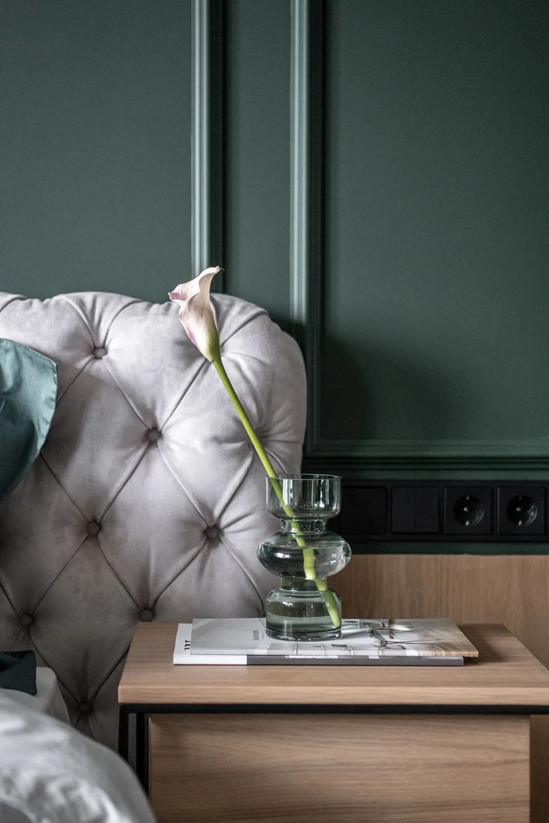 莫斯科 66㎡莫兰迪简约风公寓,玻璃隔断打造开放式空间-21