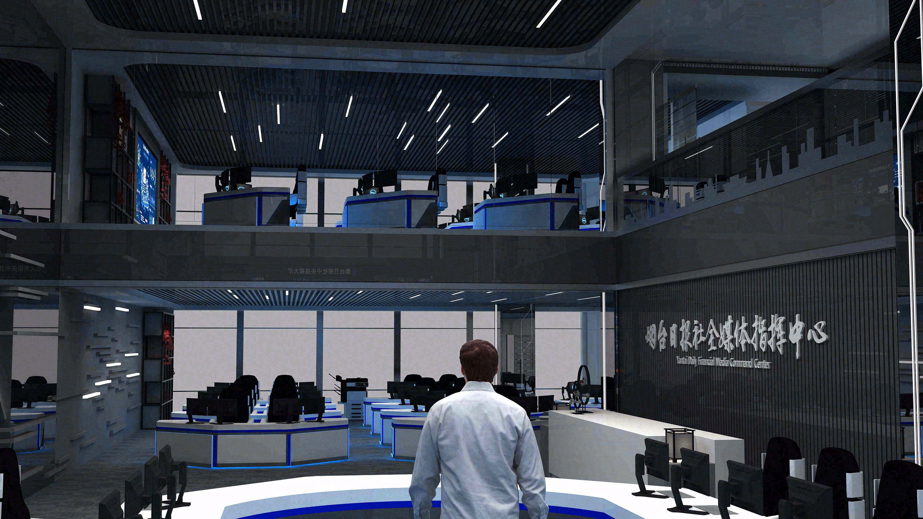 传媒机构办公区工装空间设计丨水经筑设计事务所-11