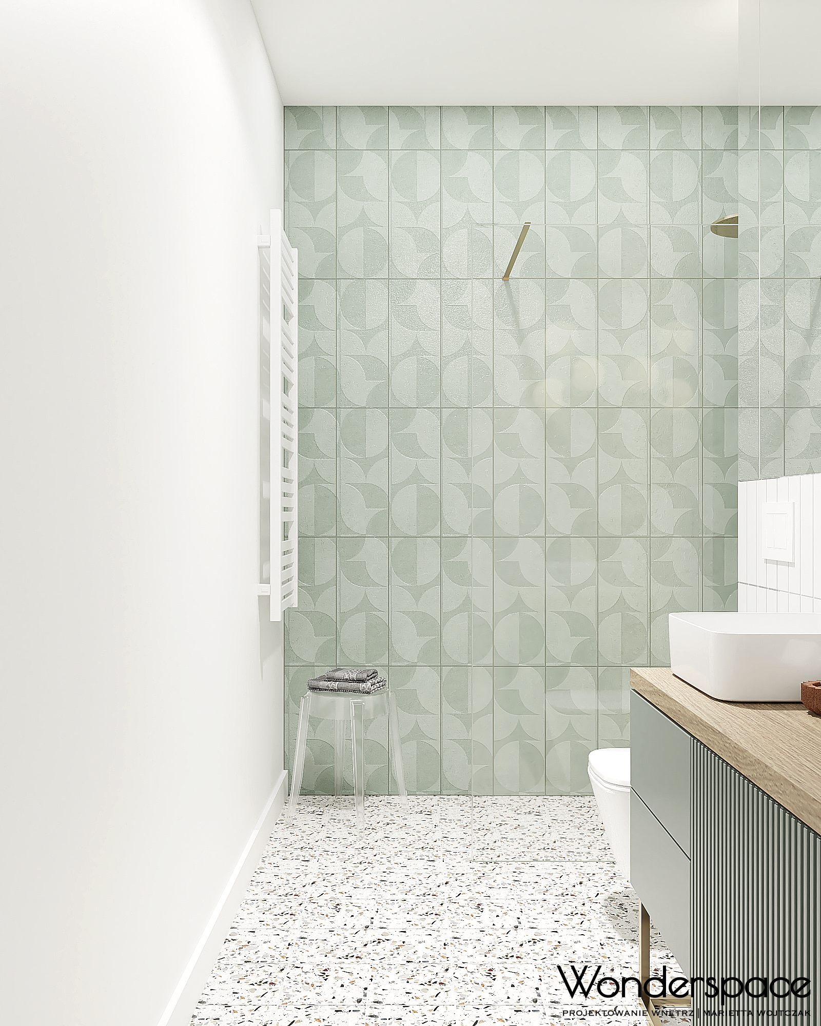 studio with green accent-10