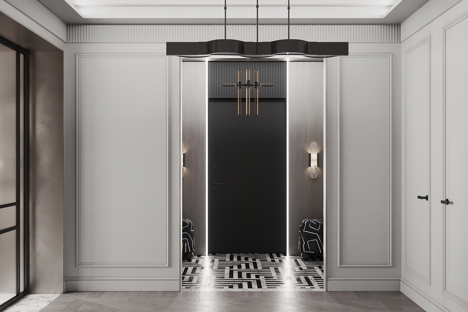 莫斯科河滨公园 88 平室内设计丨俄罗斯莫斯科丨Quadro Room-21