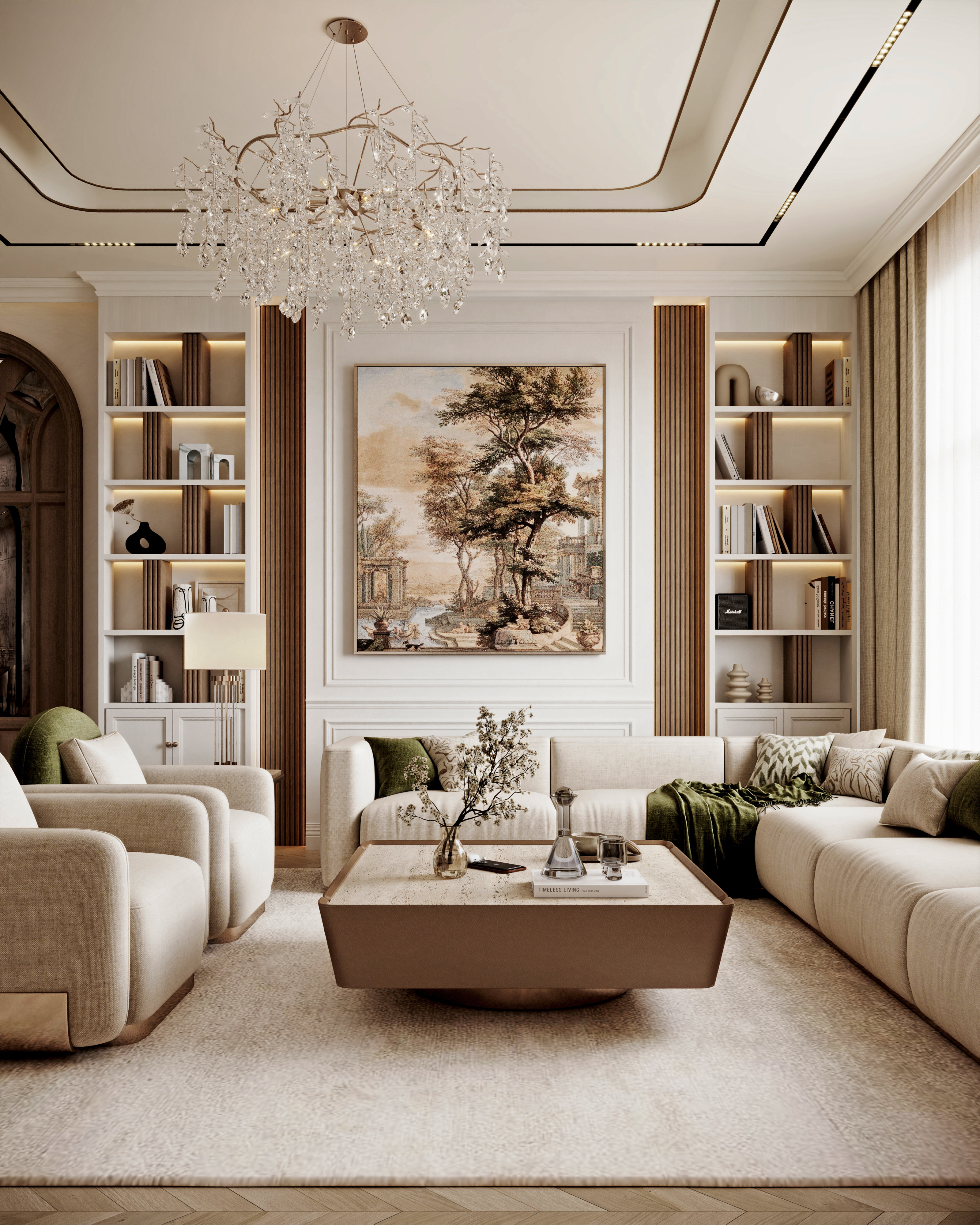 家庭区域一 现代新古典主义丨沙特阿拉伯丨Yara Abdelmonem-20