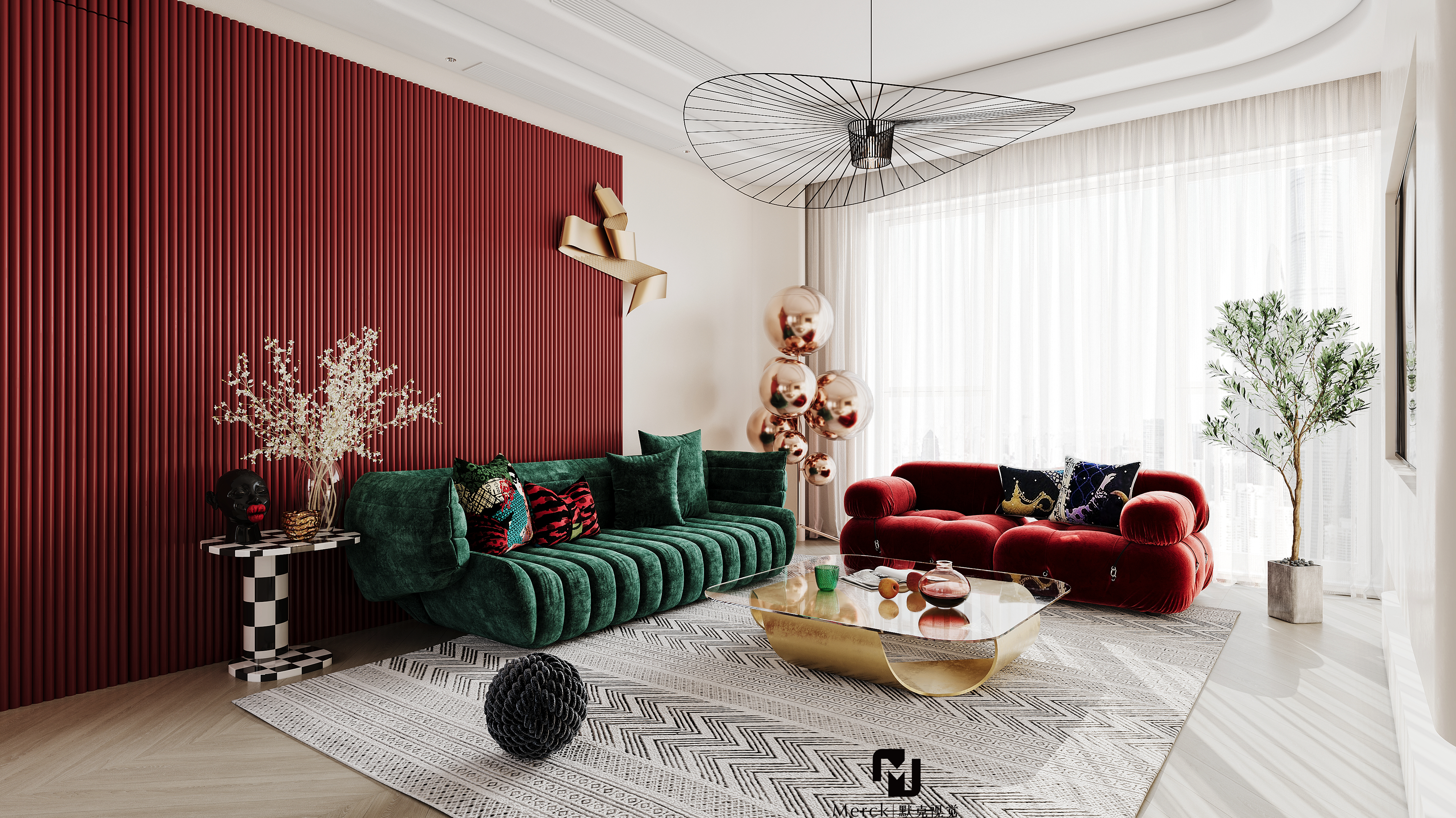 摩登轻奢风客餐厅丨默克视觉设计-9