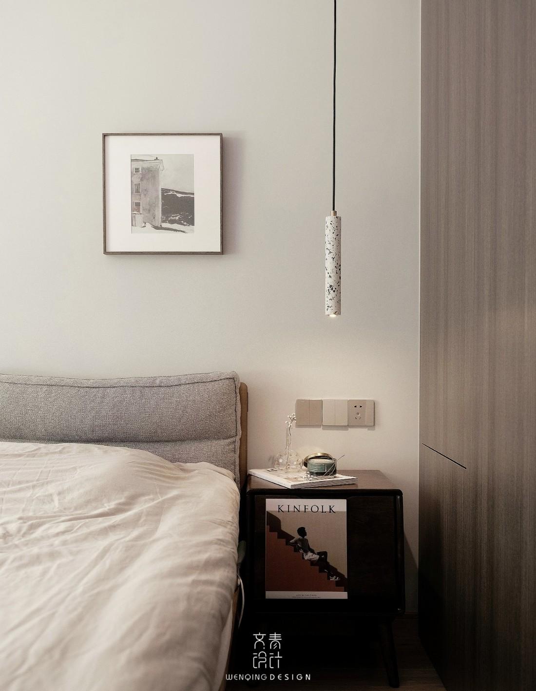 蓝色乳胶漆玄关,水磨石装饰的现代家居设计-32