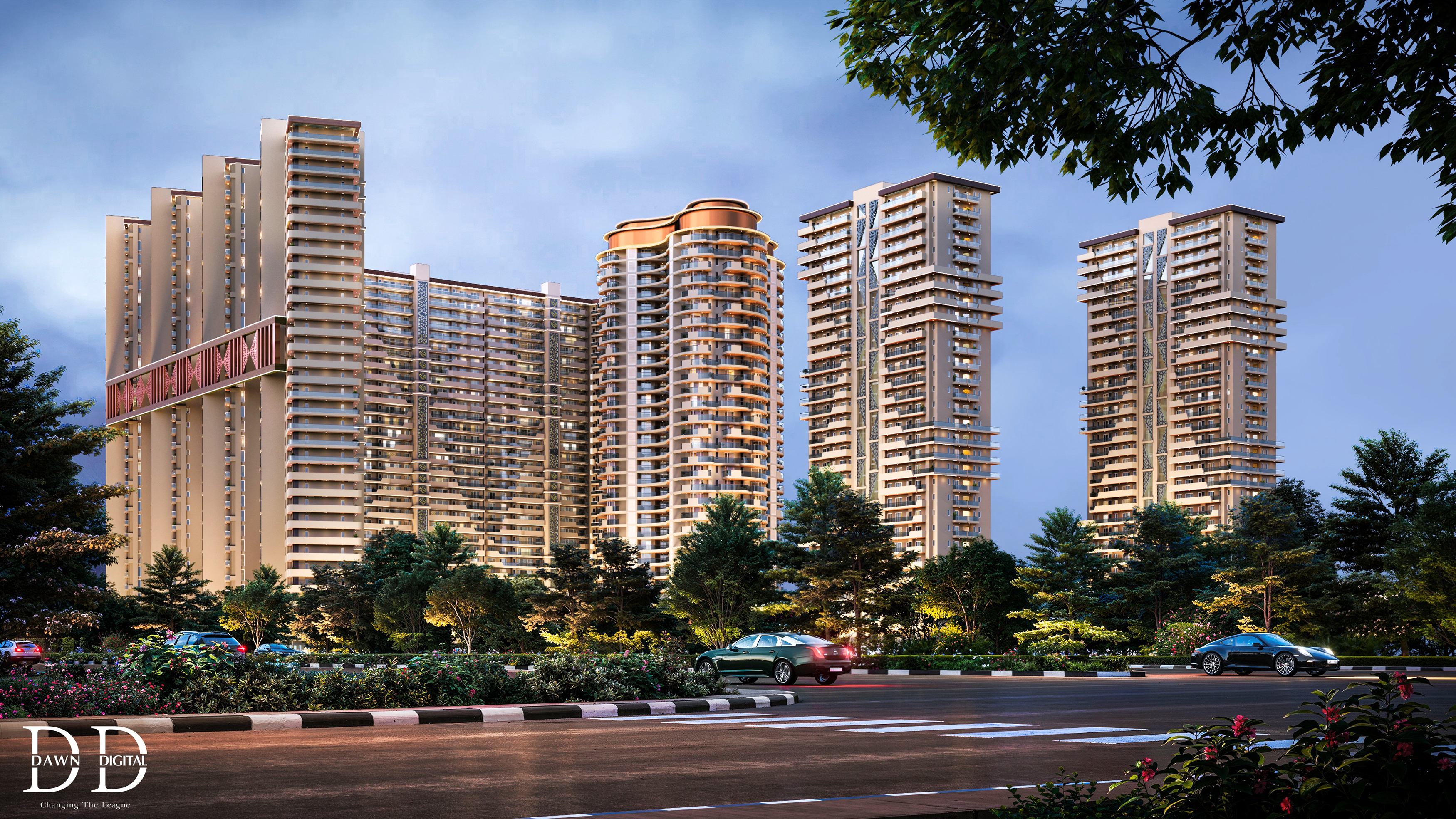 多层住宅建筑丨IndiaChandigarh丨Dawn Digital Studio-19