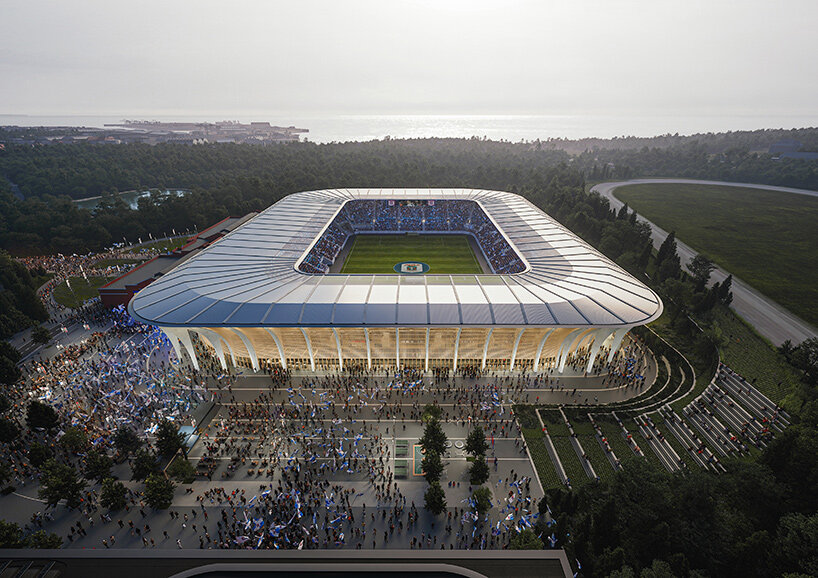 融入森林的丹麦 Aarhus Stadium，Zaha Hadid 建筑事务所打造“森林竞技场”-9