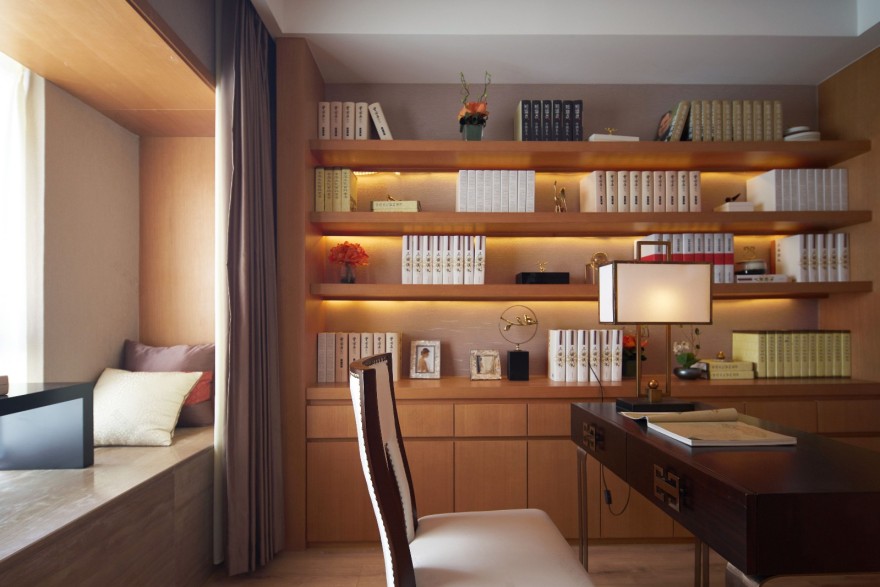 晋江格林春天三期(中式)样板房 香港简宁安设计-21