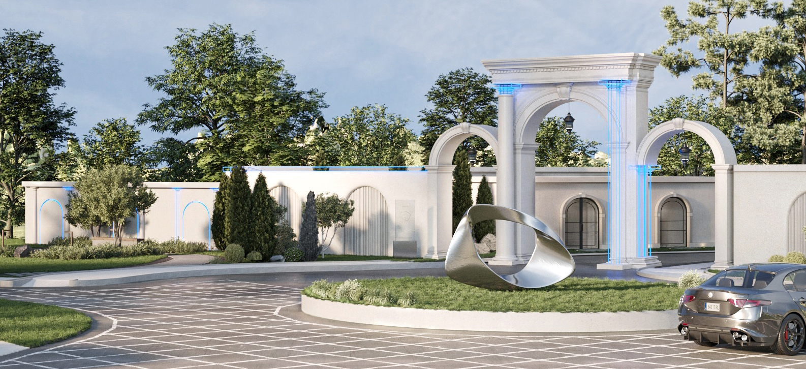 Дизайн-проект благоустр.вход.гр. "Ботанический сад ЮФУ"-2