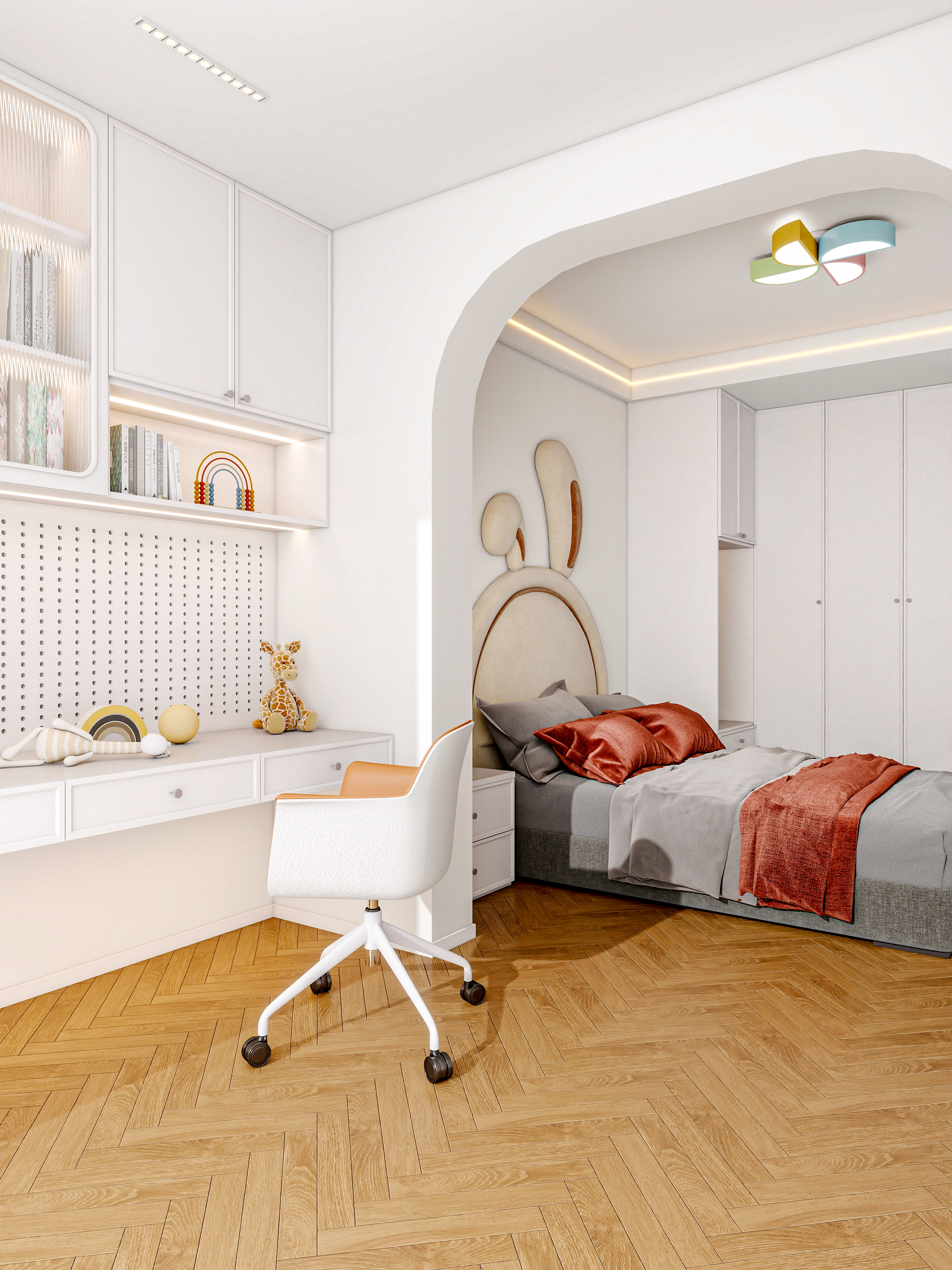 四川成都人居都市阳光（245平方简约法式顶跃六居室）-38