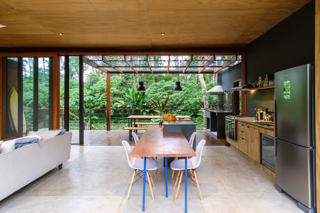 巴西绿意盎然的海岸线上的生态家园-25