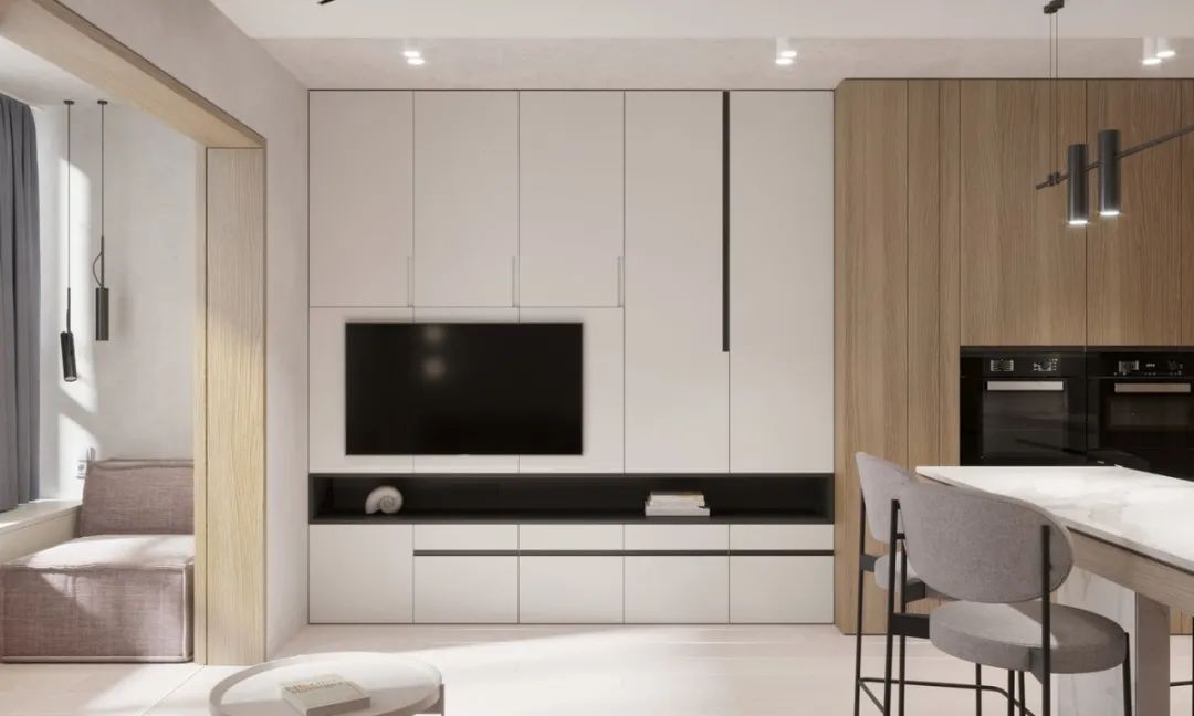 原木风小宅，三十几平也能拥有超强设计感！-10