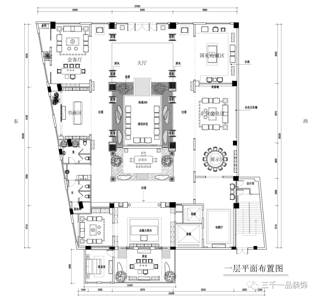 红宝轩新中式展厅丨福建三千一品装饰工程有限公司-1