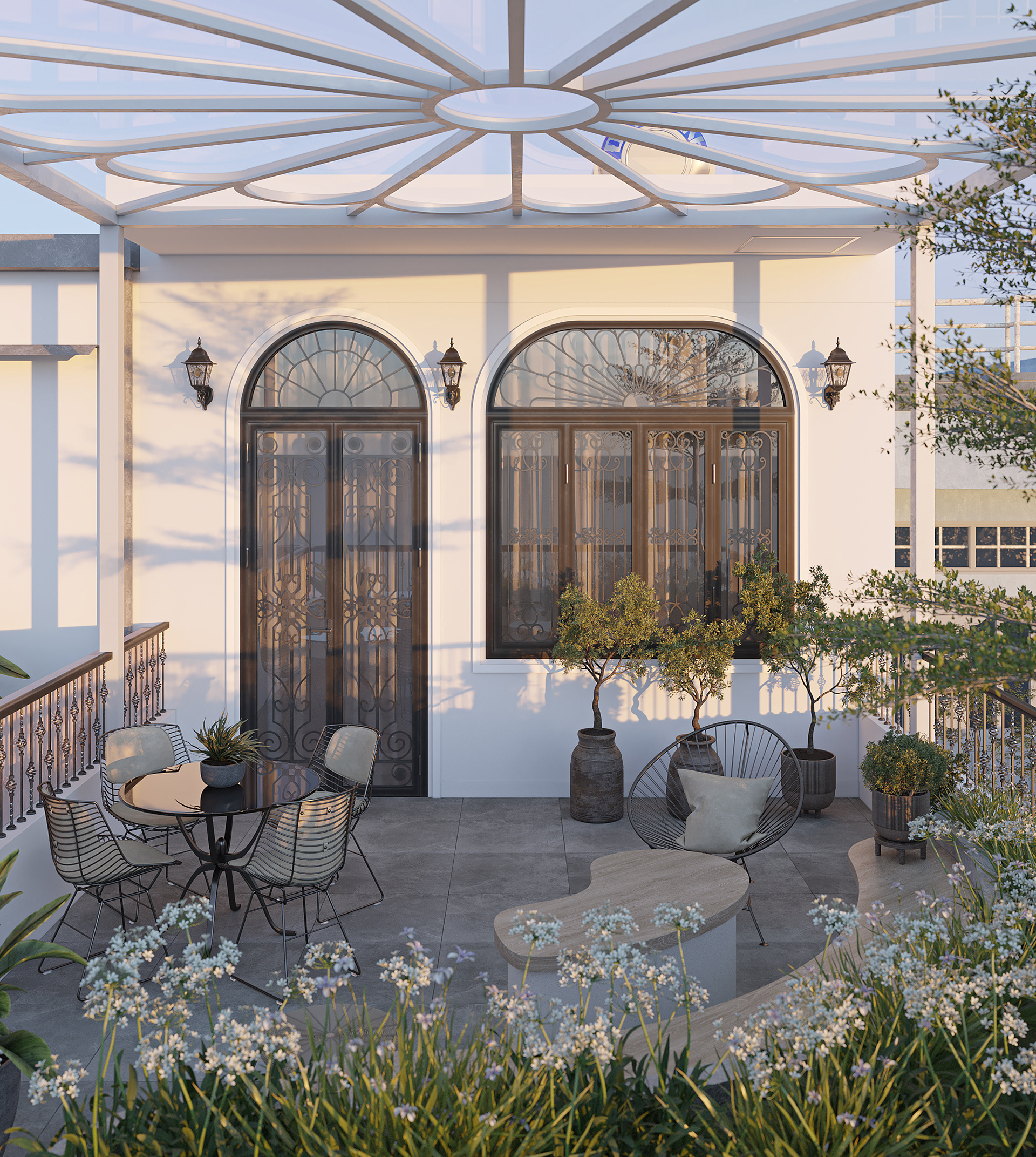 新古典主义联排别墅丨越南胡志明市-10