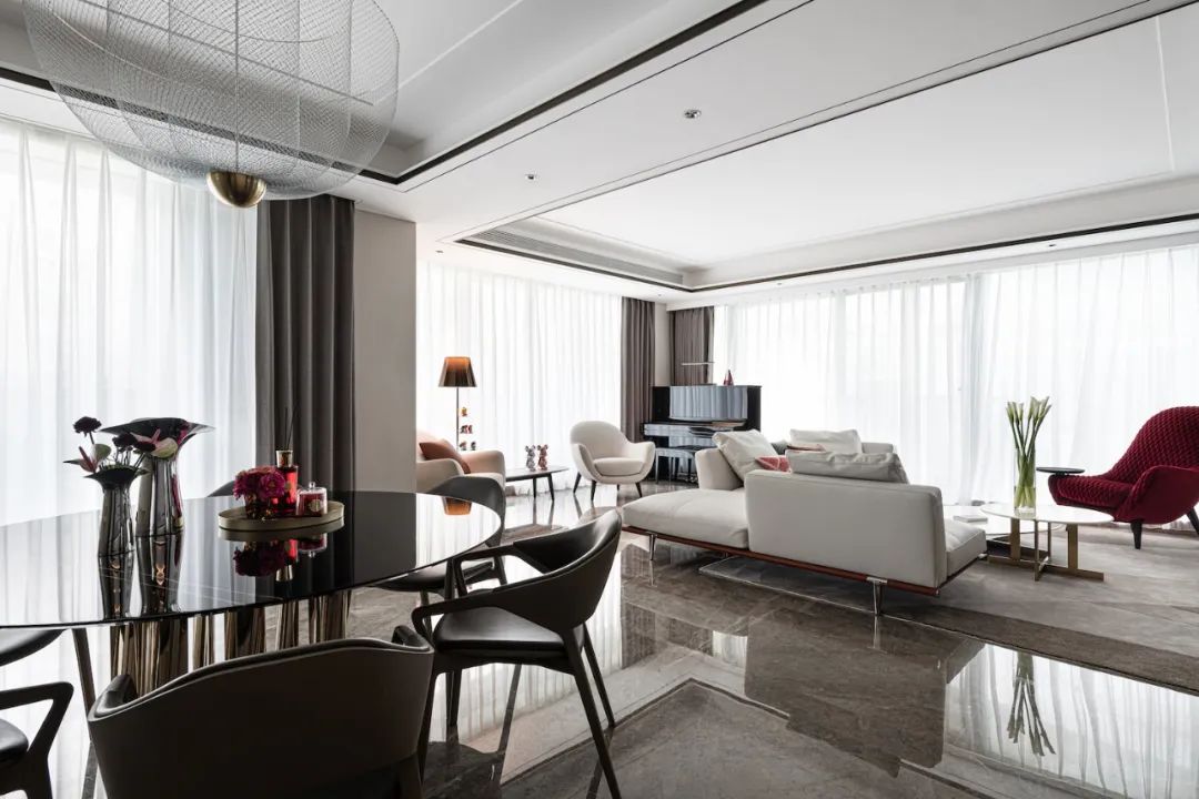 220㎡精装房改造，极具艺术性的质感空间 | 尚舍生活设计-21